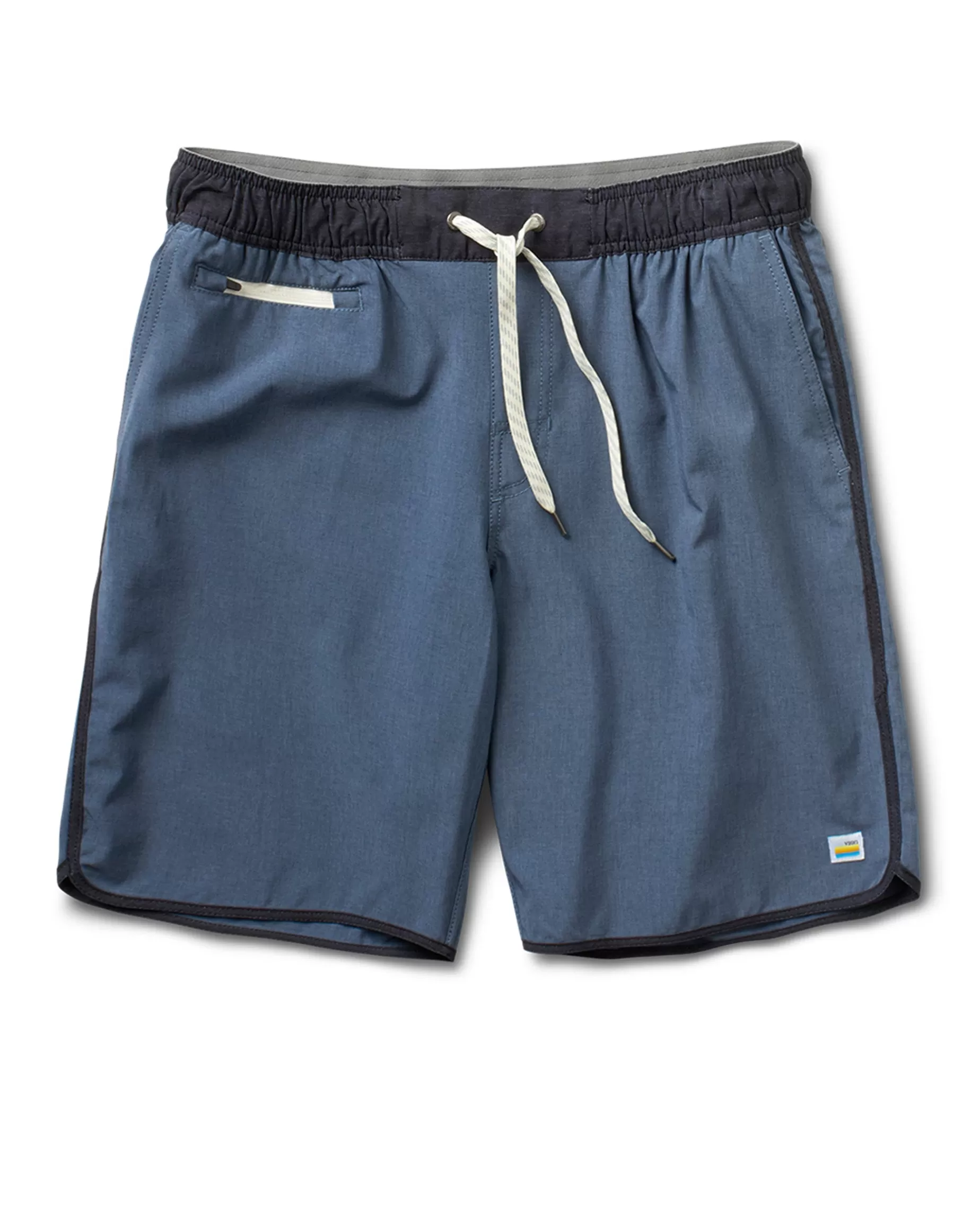 Vuori Banks Short AzureLinenTexture Discount