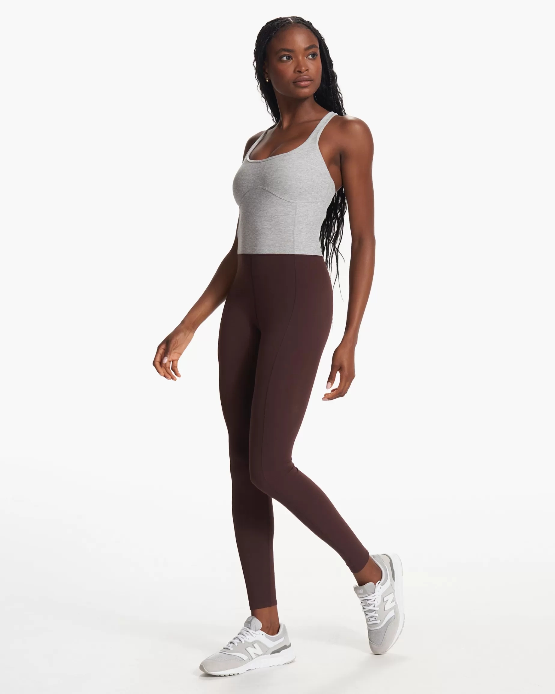 Vuori Colorblock Corset Jumpsuit Mahogany Cheap