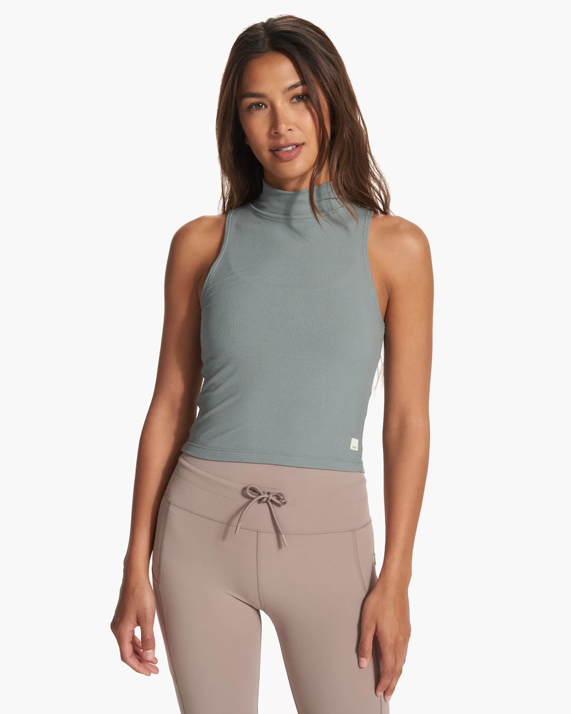 Vuori Cove Funnel Neck Tank Fern Clearance