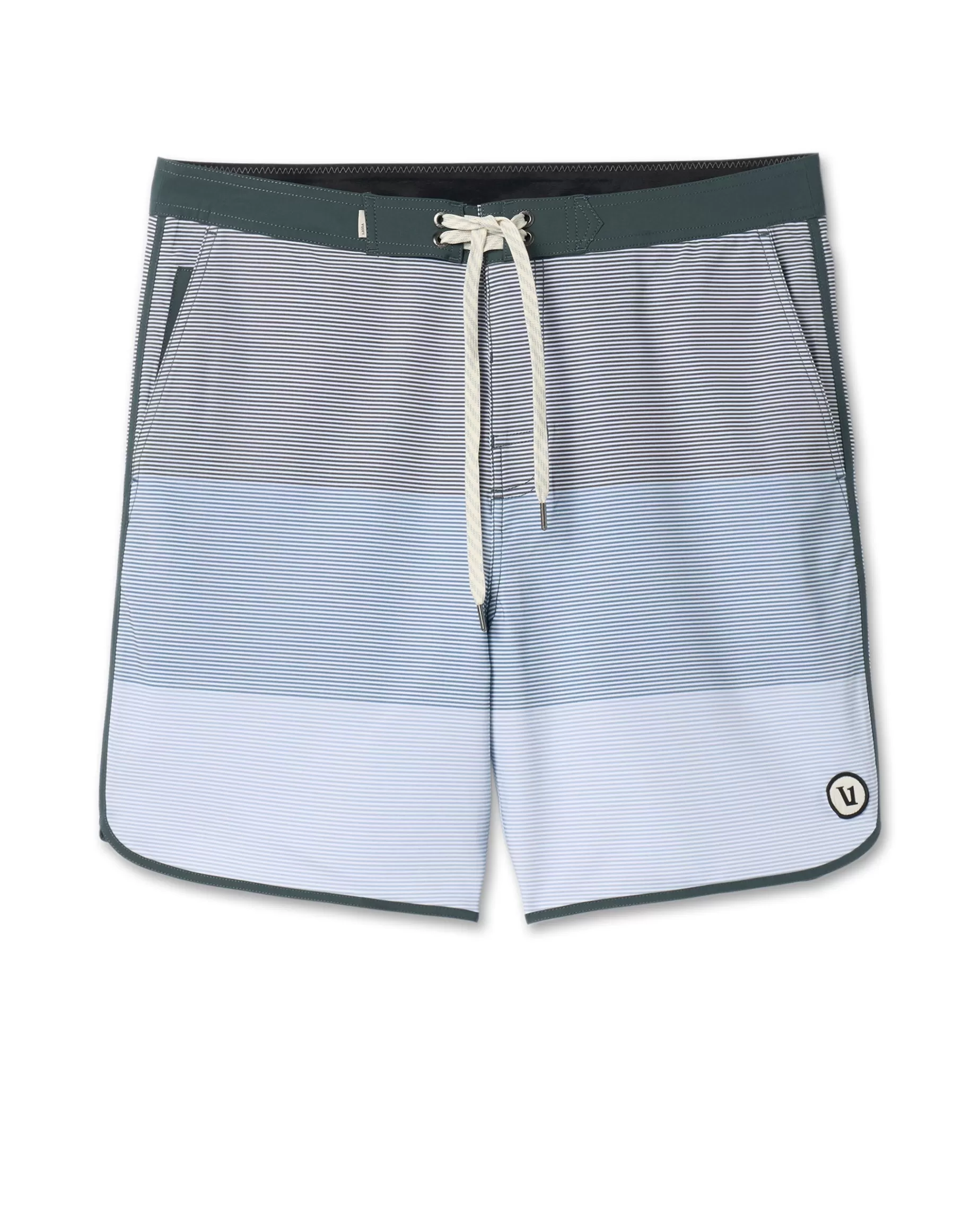 Vuori Cruise Boardshort SmokedBerylWaveStripe Fashion