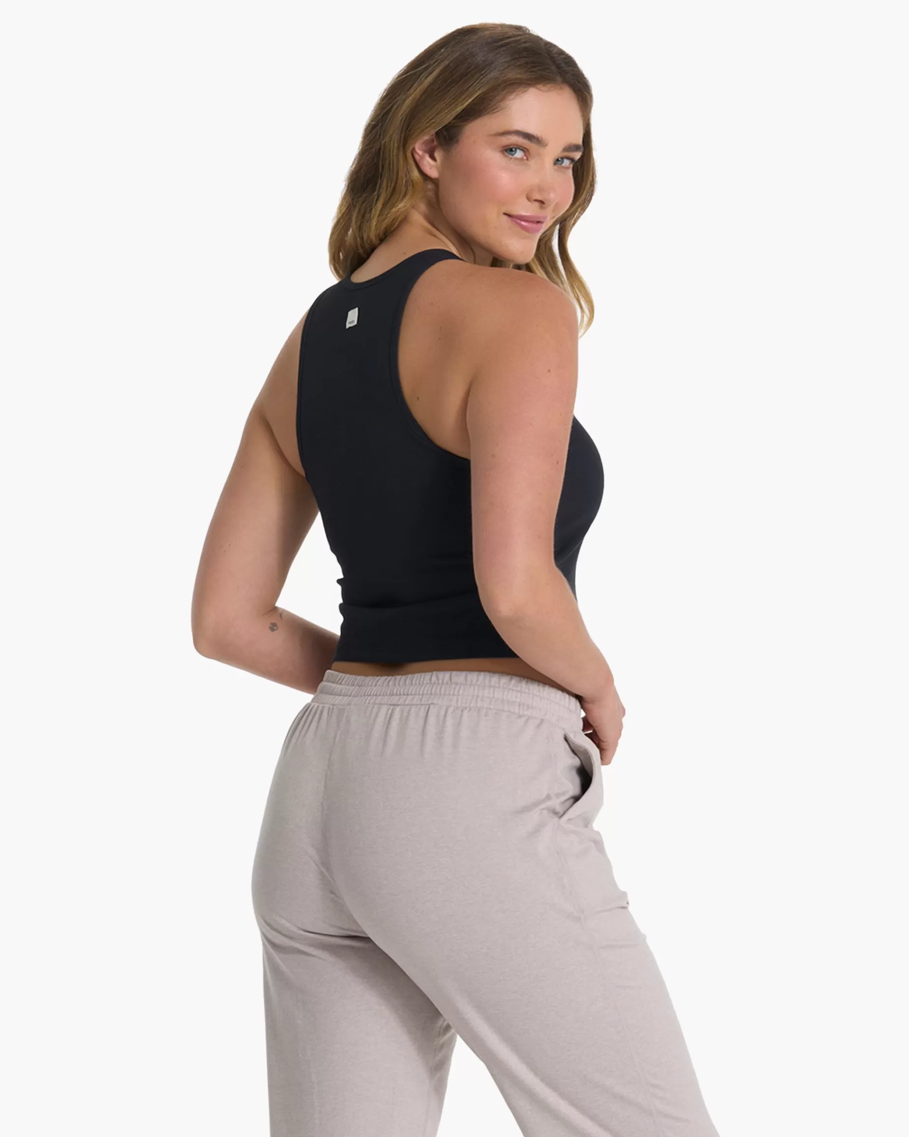 Vuori Elevation Plyo Tank BlackHeather Shop