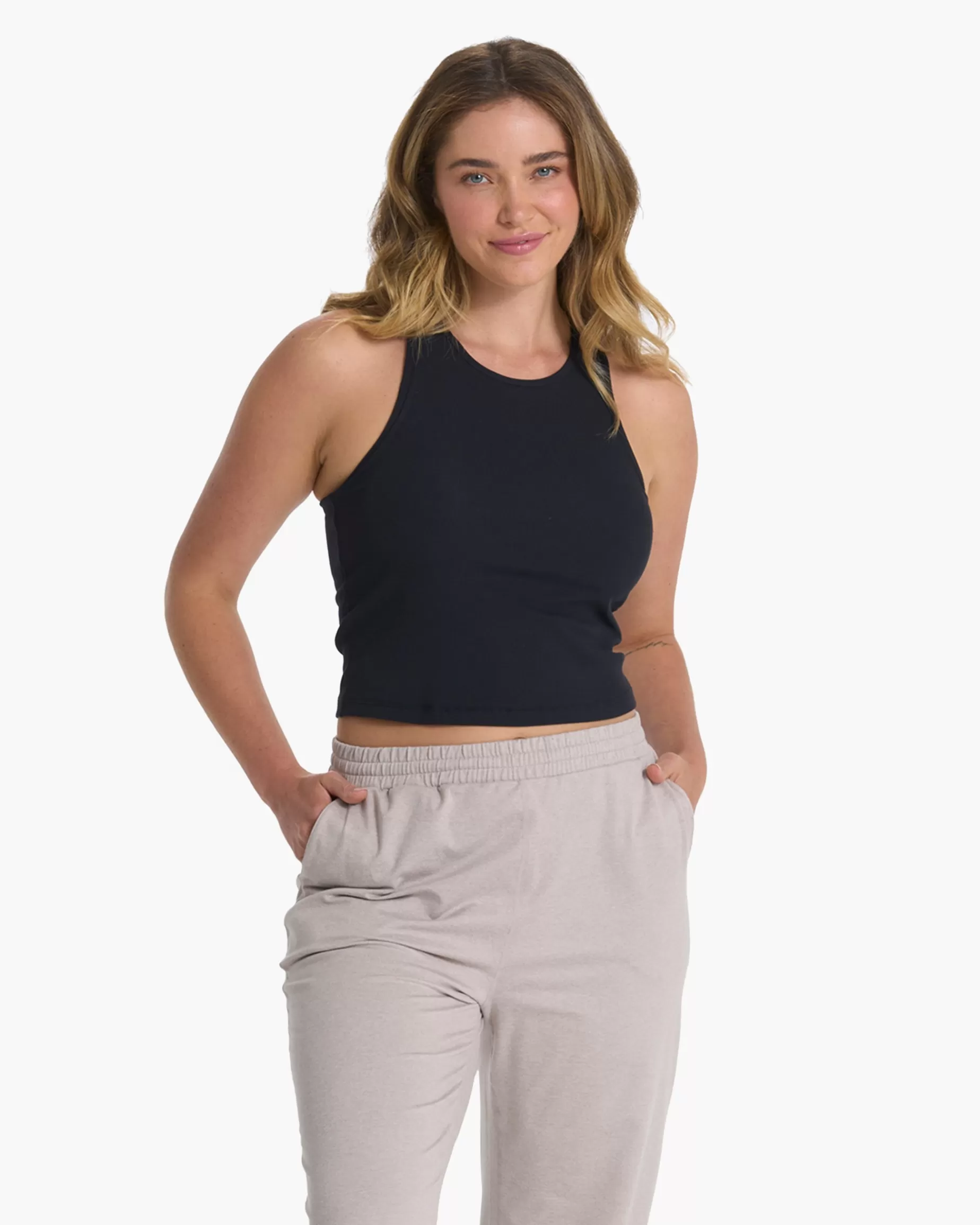 Vuori Elevation Plyo Tank BlackHeather Shop