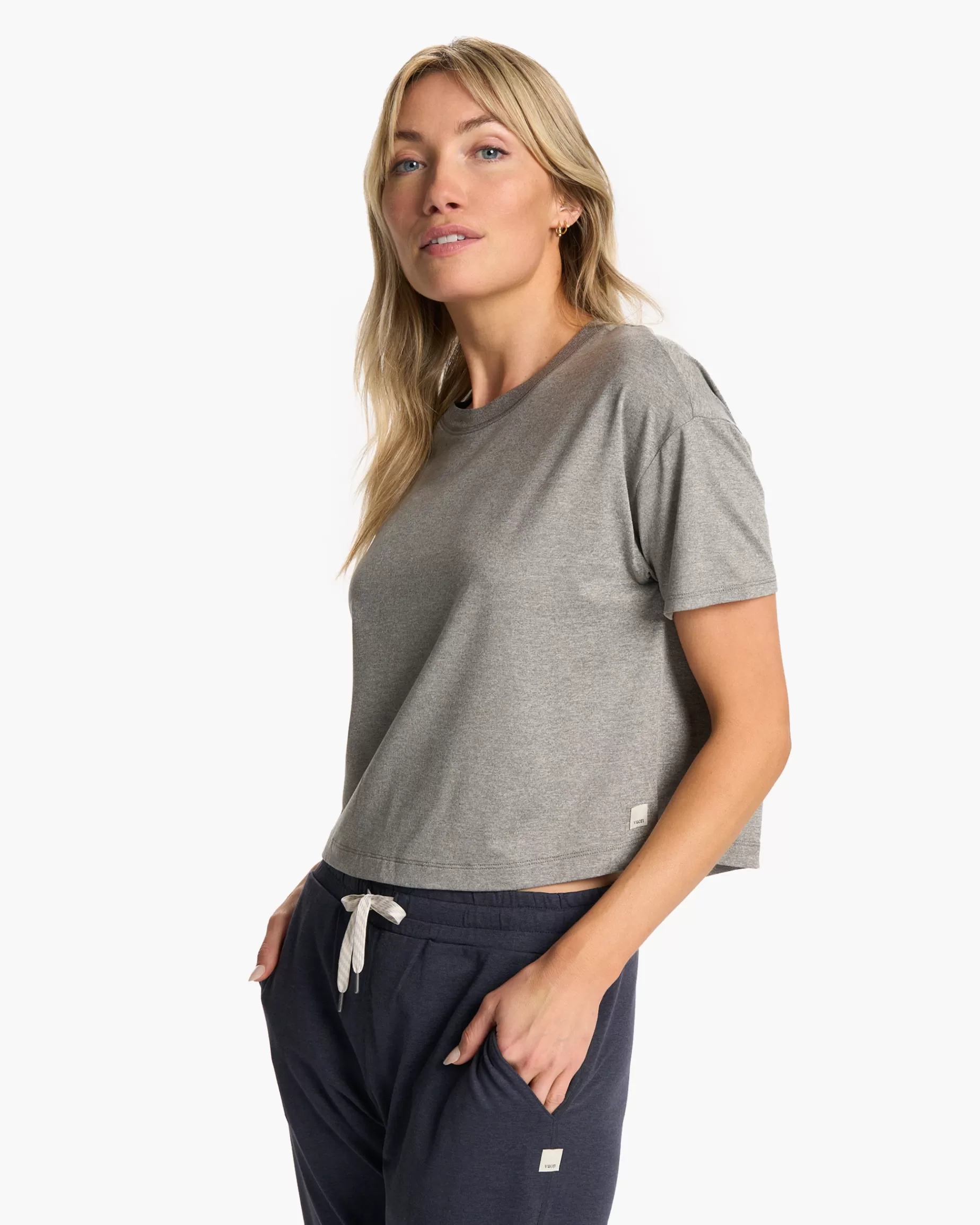 Vuori Energy Tee HeatherGrey Fashion