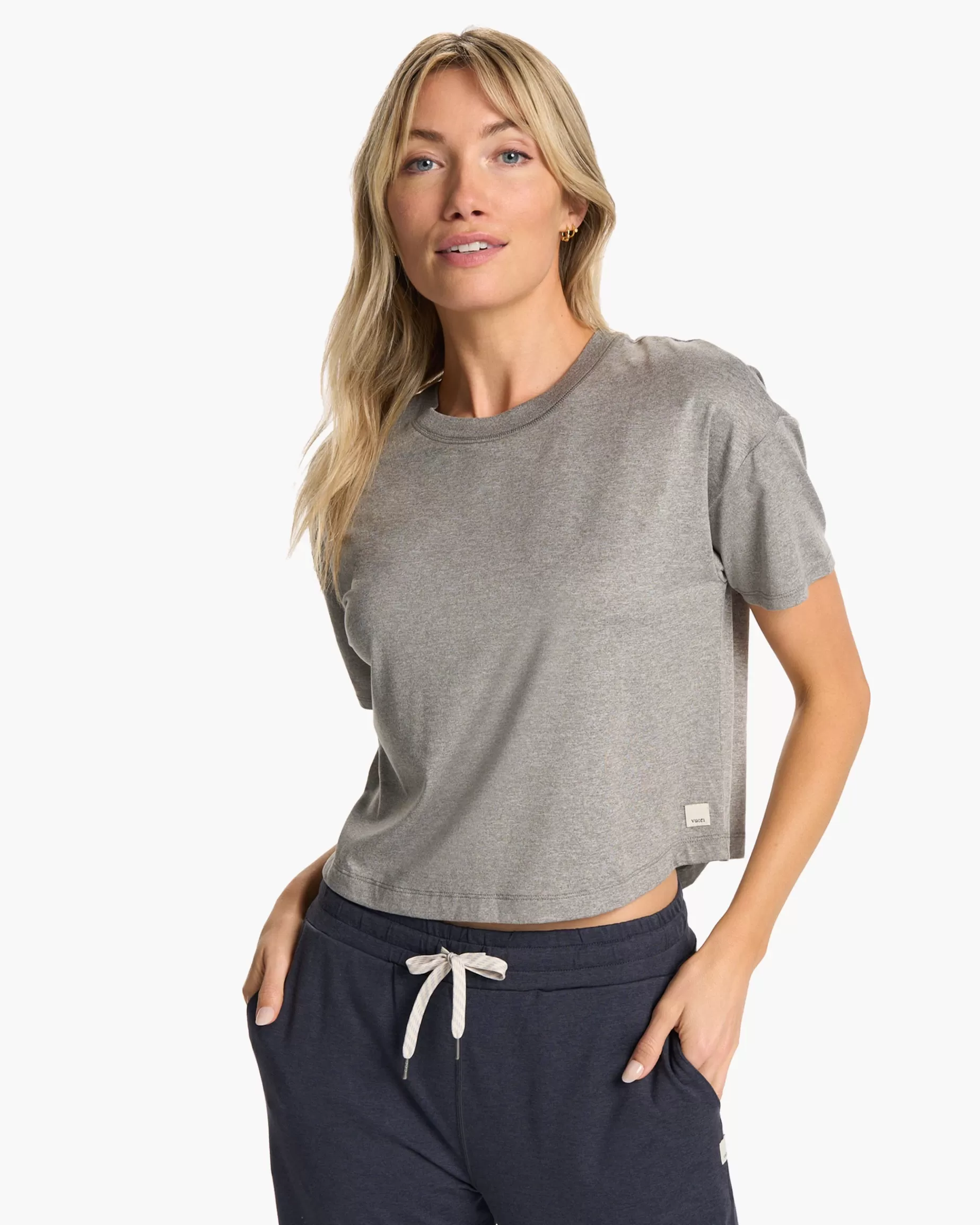 Vuori Energy Tee HeatherGrey Fashion