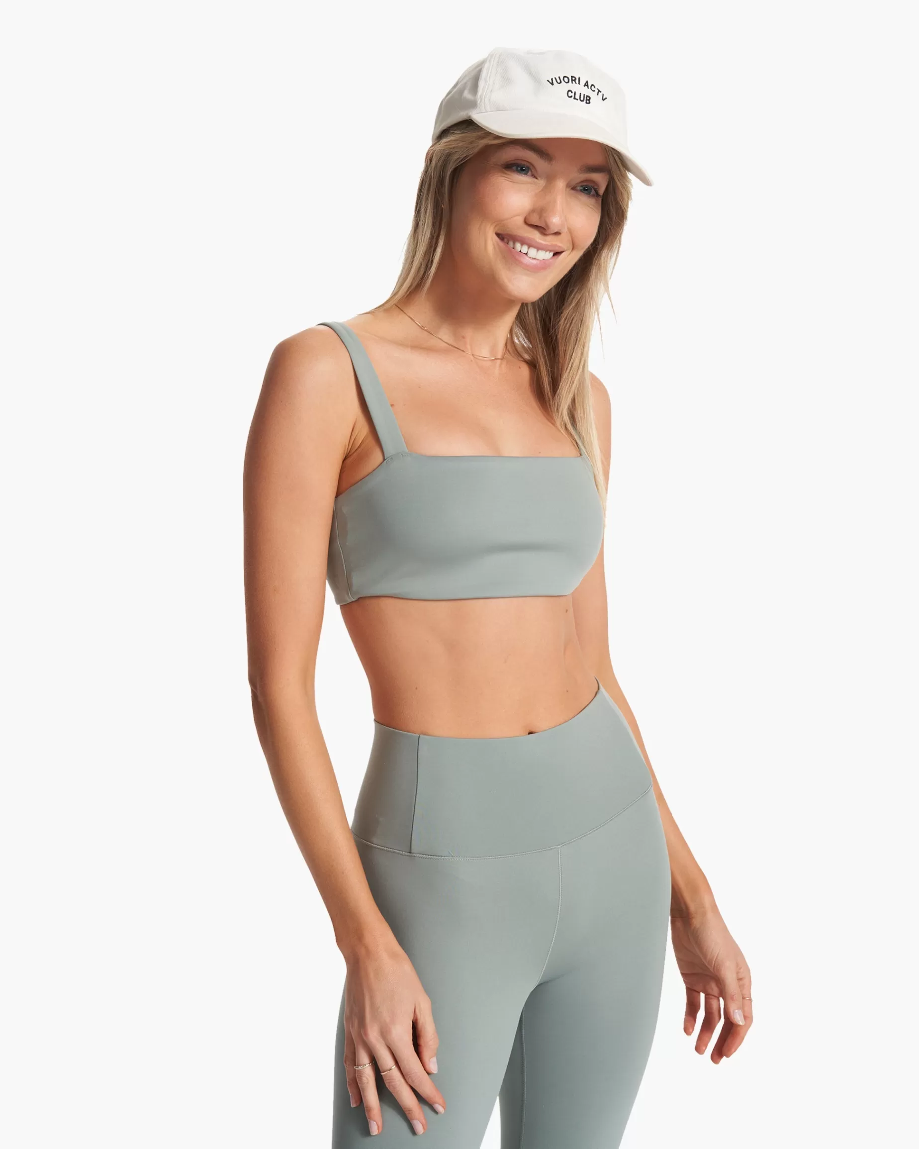 Vuori Evolve Square Neck Bra Fern Cheap