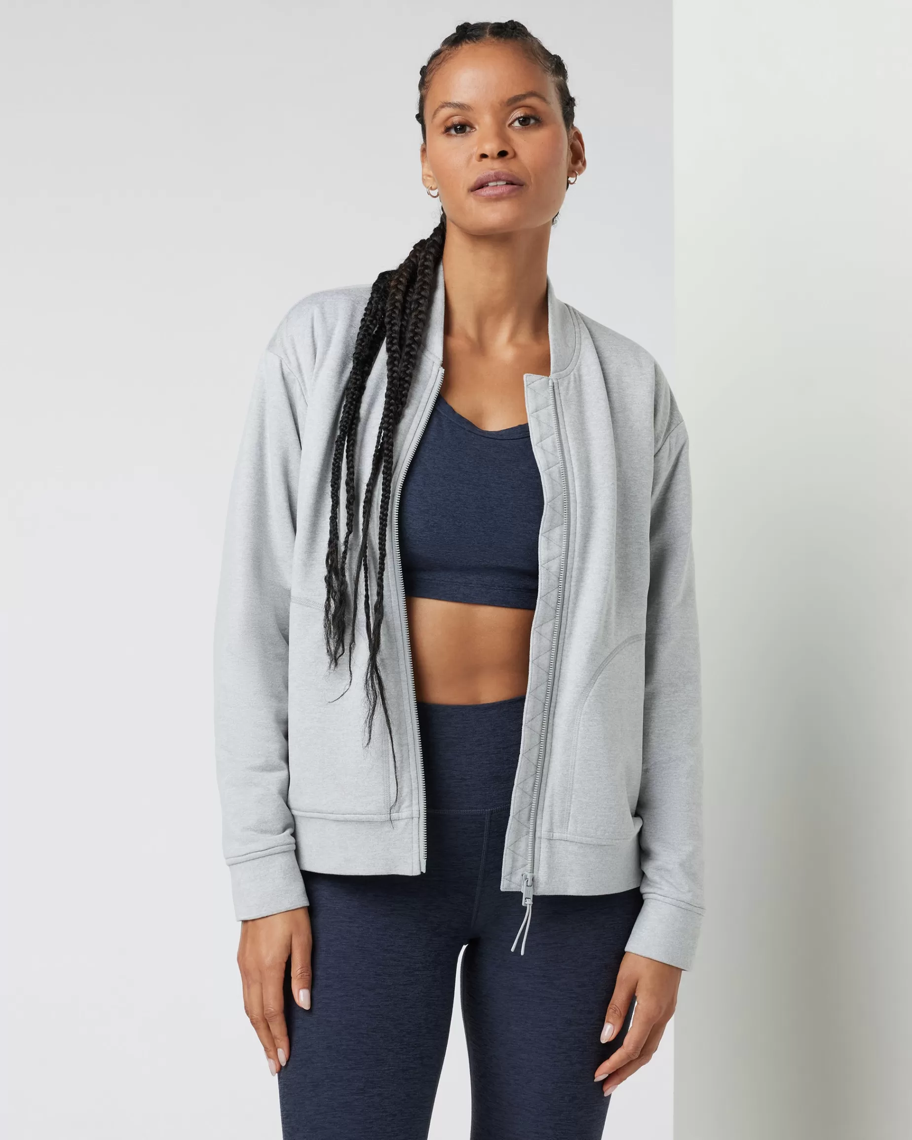 Vuori Halo Basin Bomber PaleGreyHeather Discount