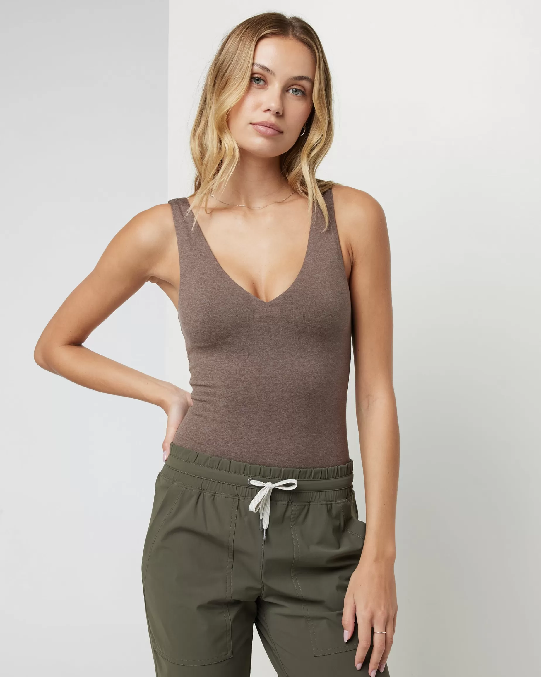 Vuori Halo Bodysuit FossilHeather Store