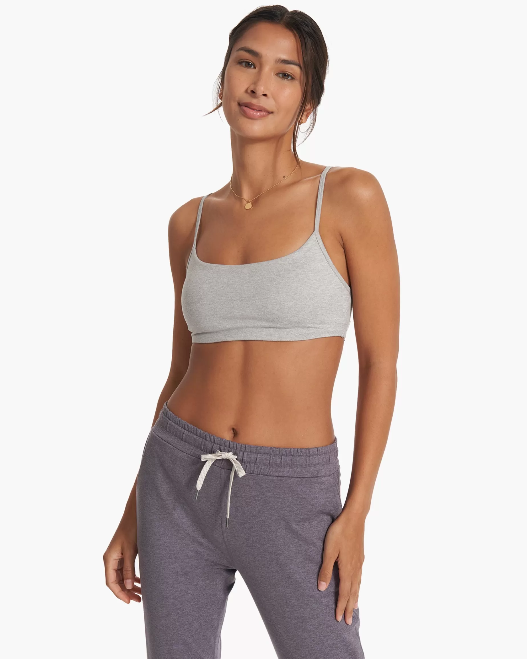 Vuori Halo Essential Bra PaleGreyHeather Flash Sale