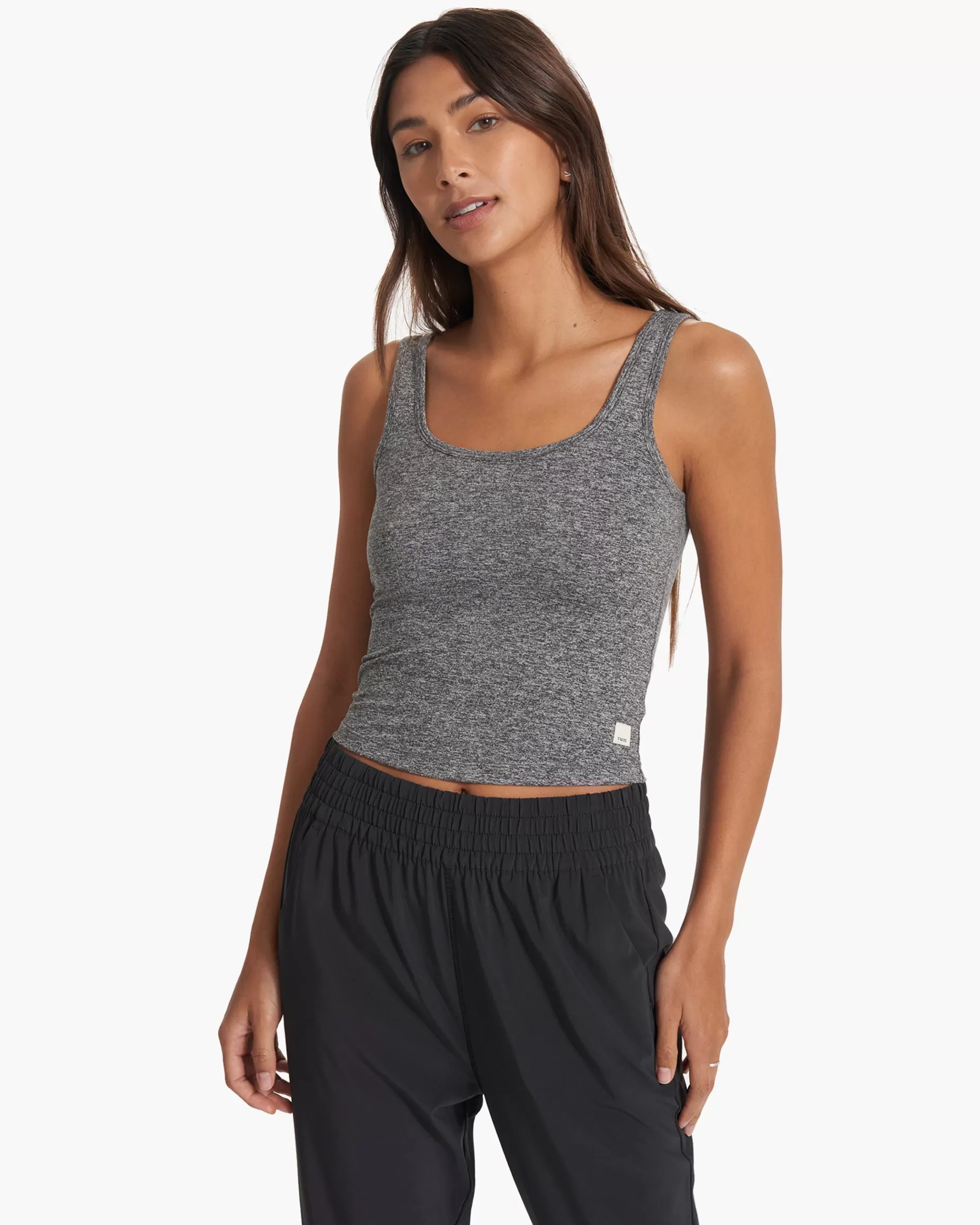 Vuori Halo Essential Tank HeatherGrey New