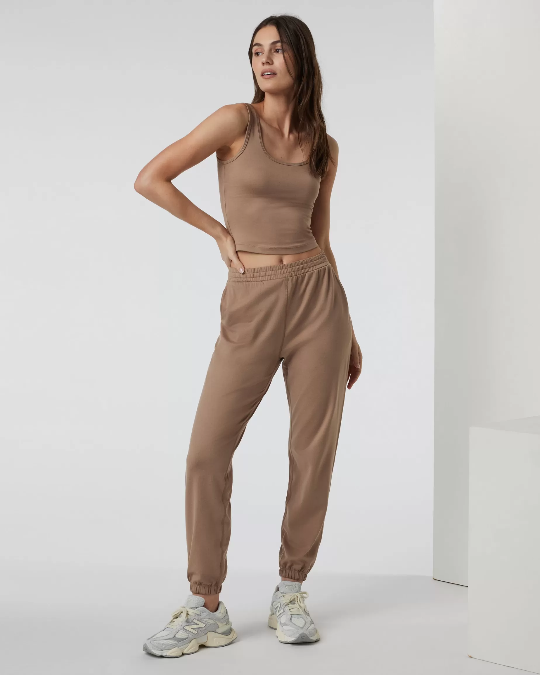 Vuori Halo Essential Tank GoldenrodHeather Discount