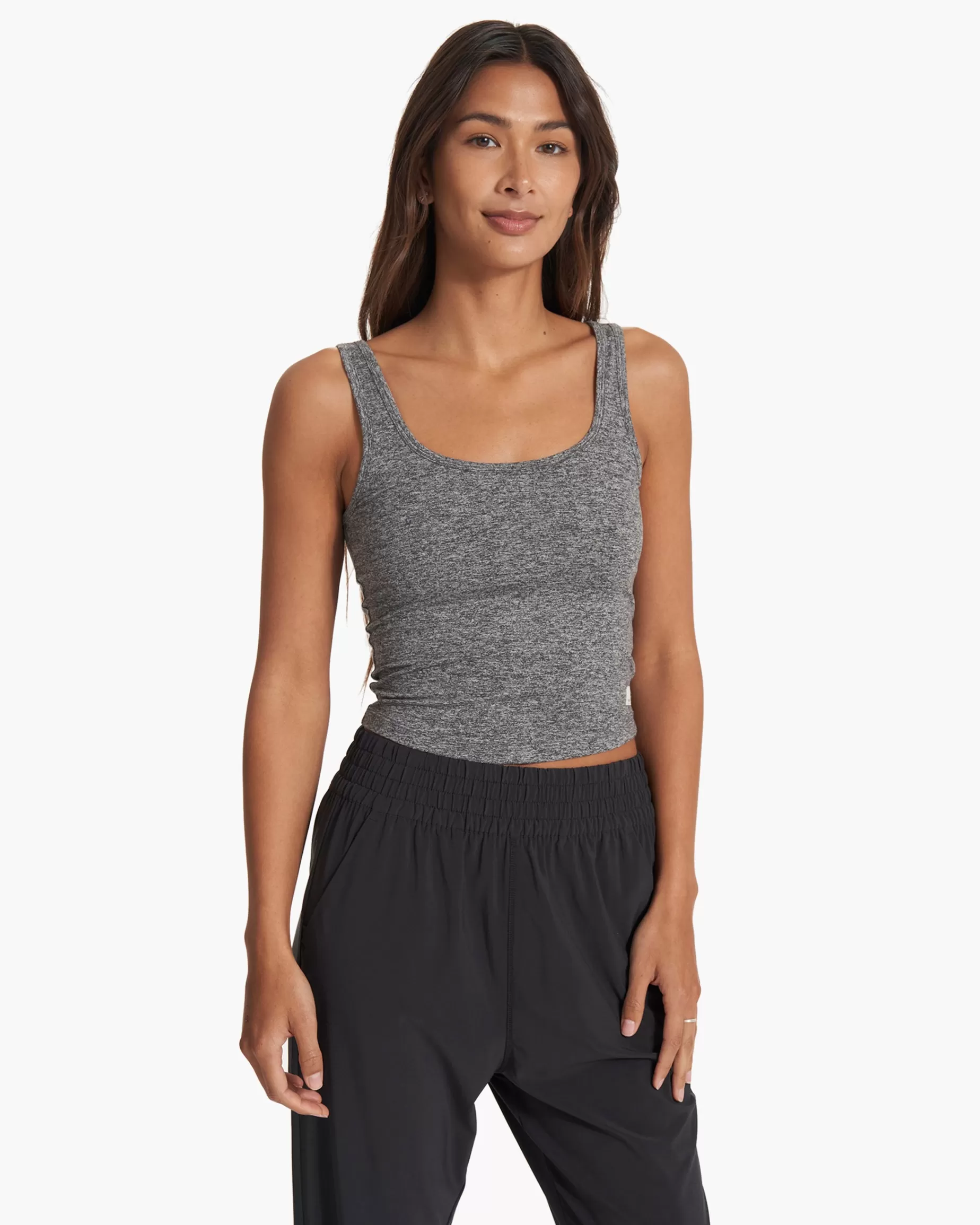 Vuori Halo Essential Tank HeatherGrey New