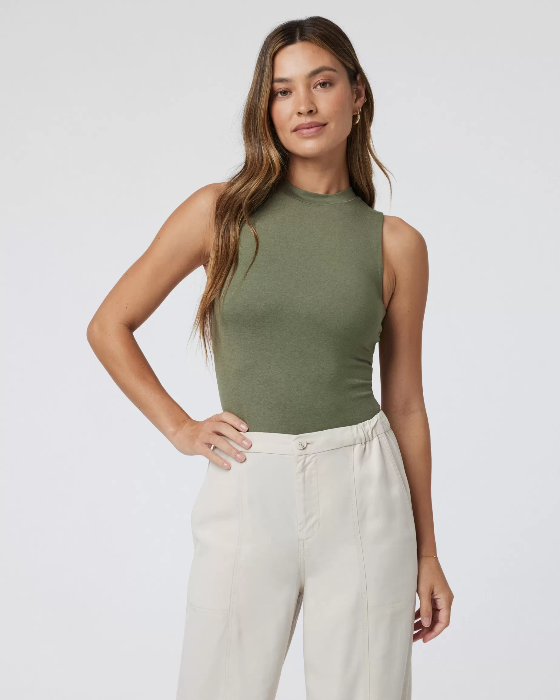 Vuori Halo Mock Bodysuit DarkMetalHeather Flash Sale