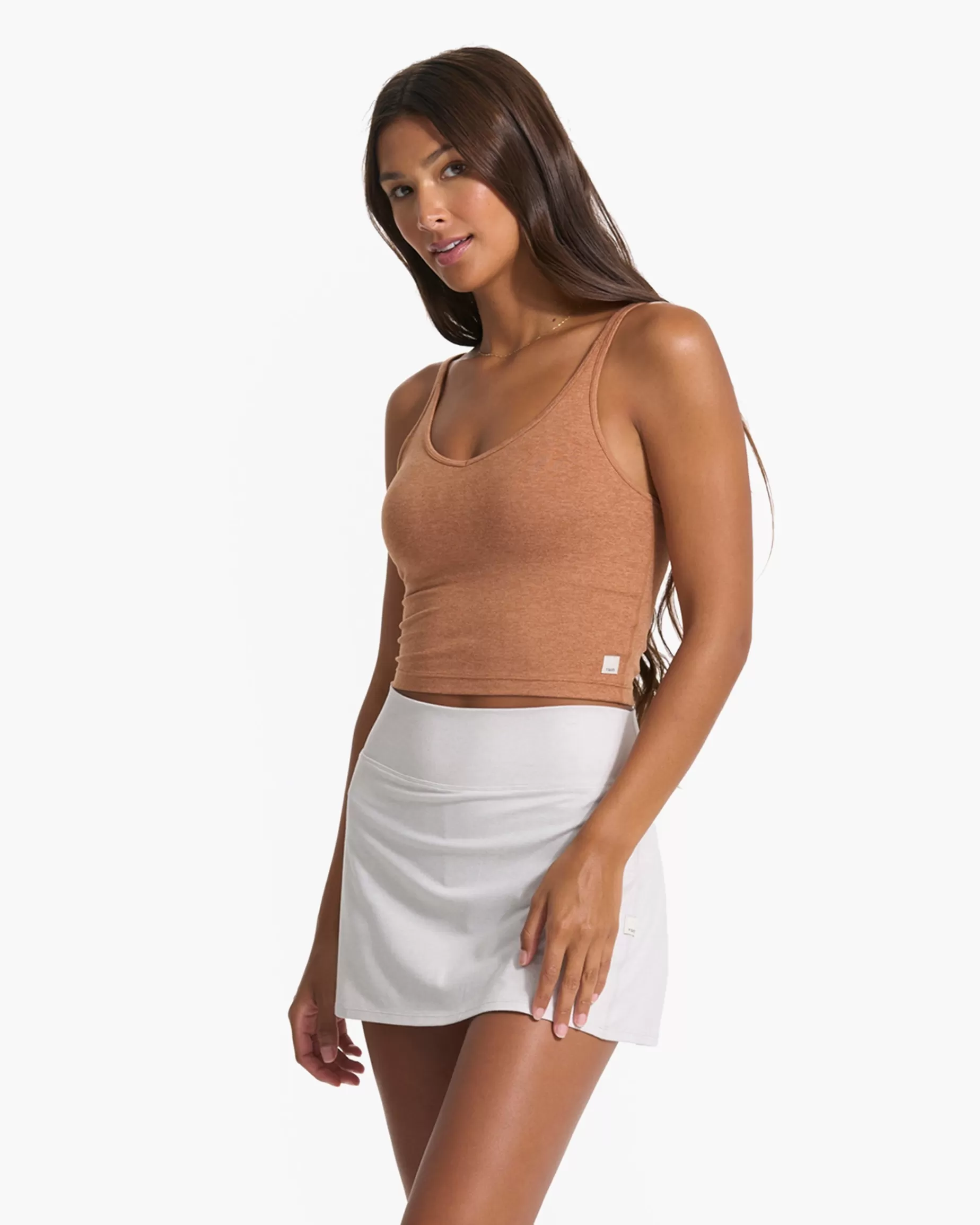 Vuori Halo Performance Crop PaloSantoHeather Outlet