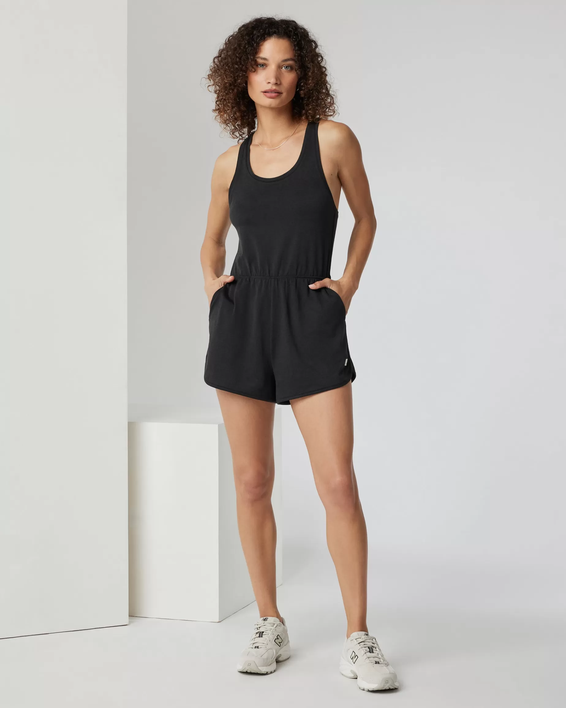 Vuori Halo Retro Romper BlackHeather Cheap