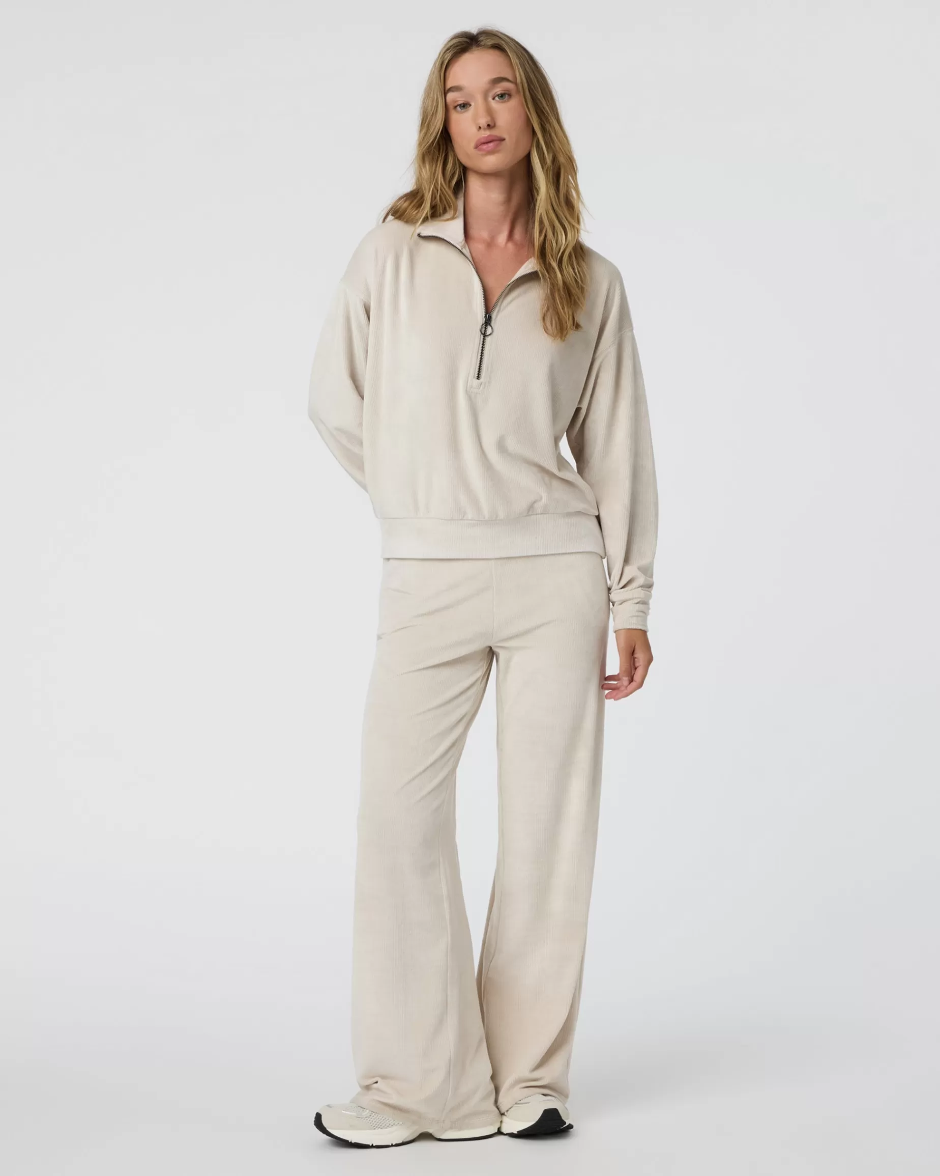 Vuori Haven Half Zip Suede Cheap