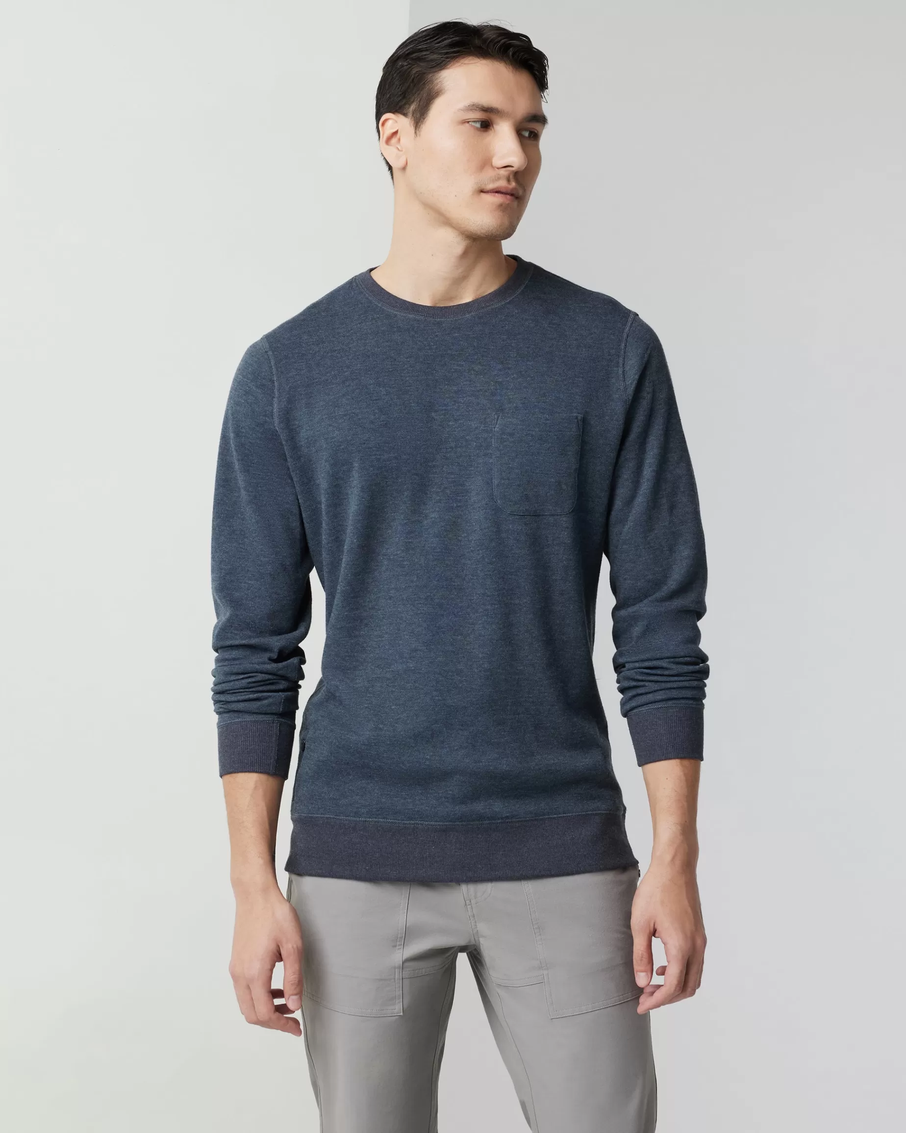Vuori Jeffreys Pullover NavyHeather Clearance