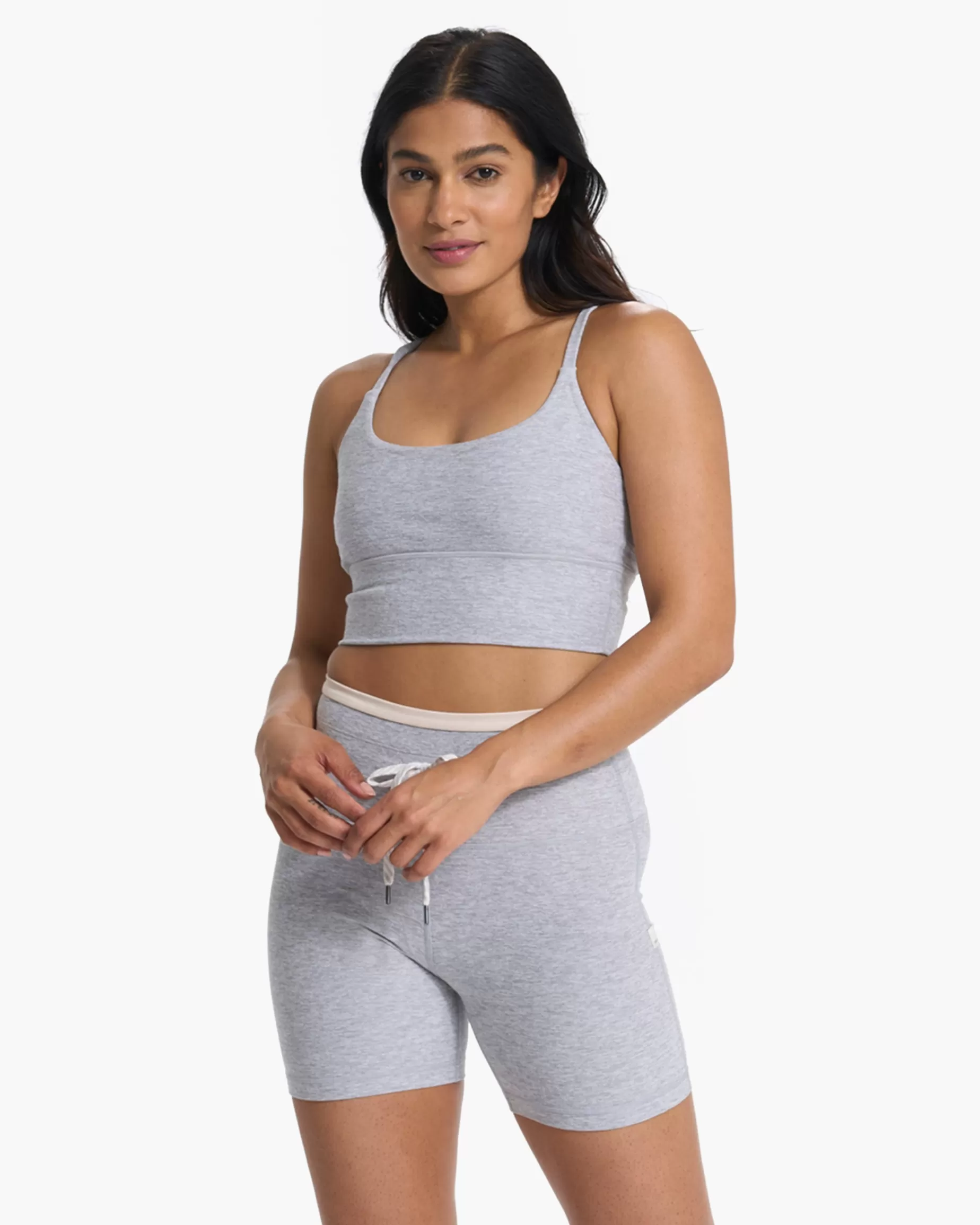 Vuori Long Line Elevation Bra LightHeatherGrey Online