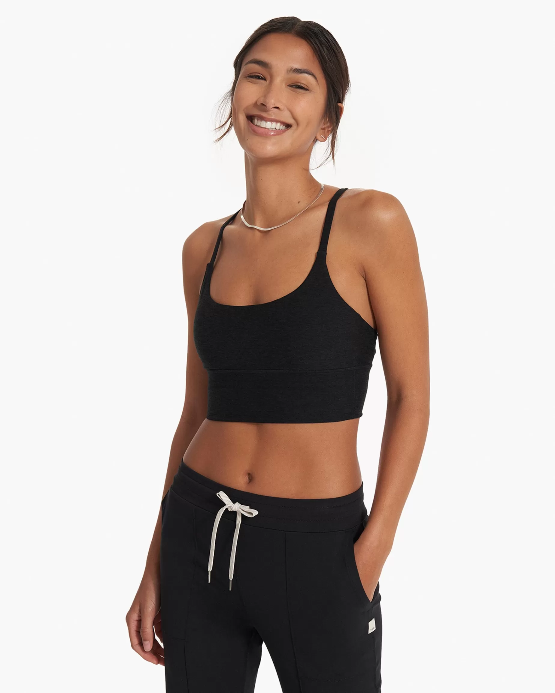 Vuori Long Line Elevation Bra BlackHeather Best Sale