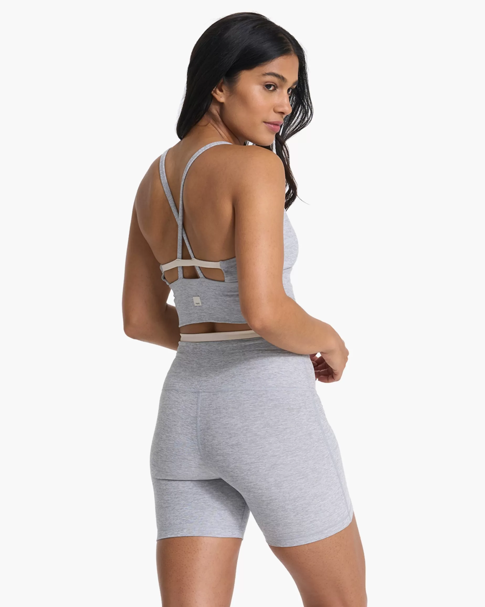 Vuori Long Line Elevation Bra LightHeatherGrey Online
