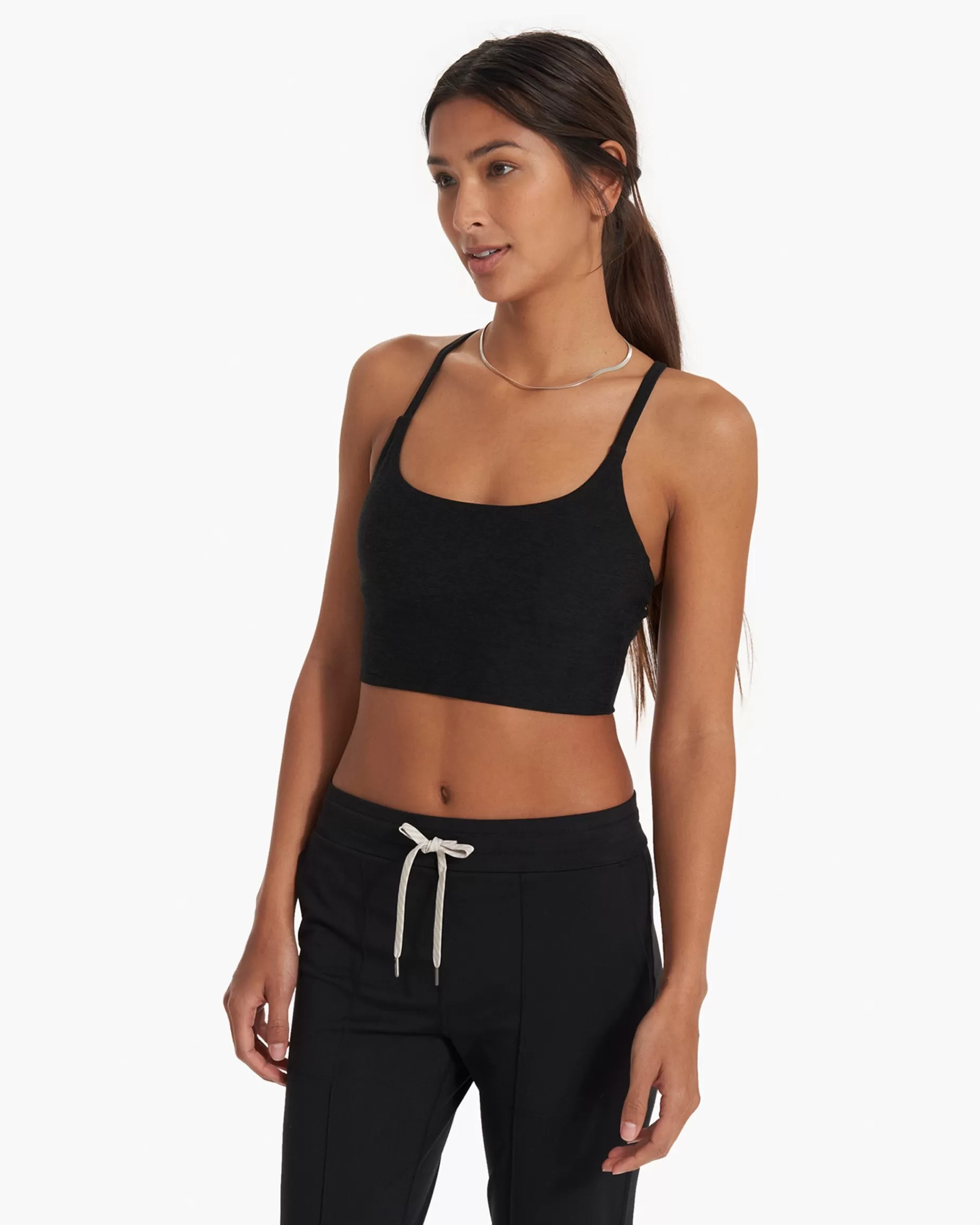 Vuori Long Line Elevation Bra BlackHeather Best Sale