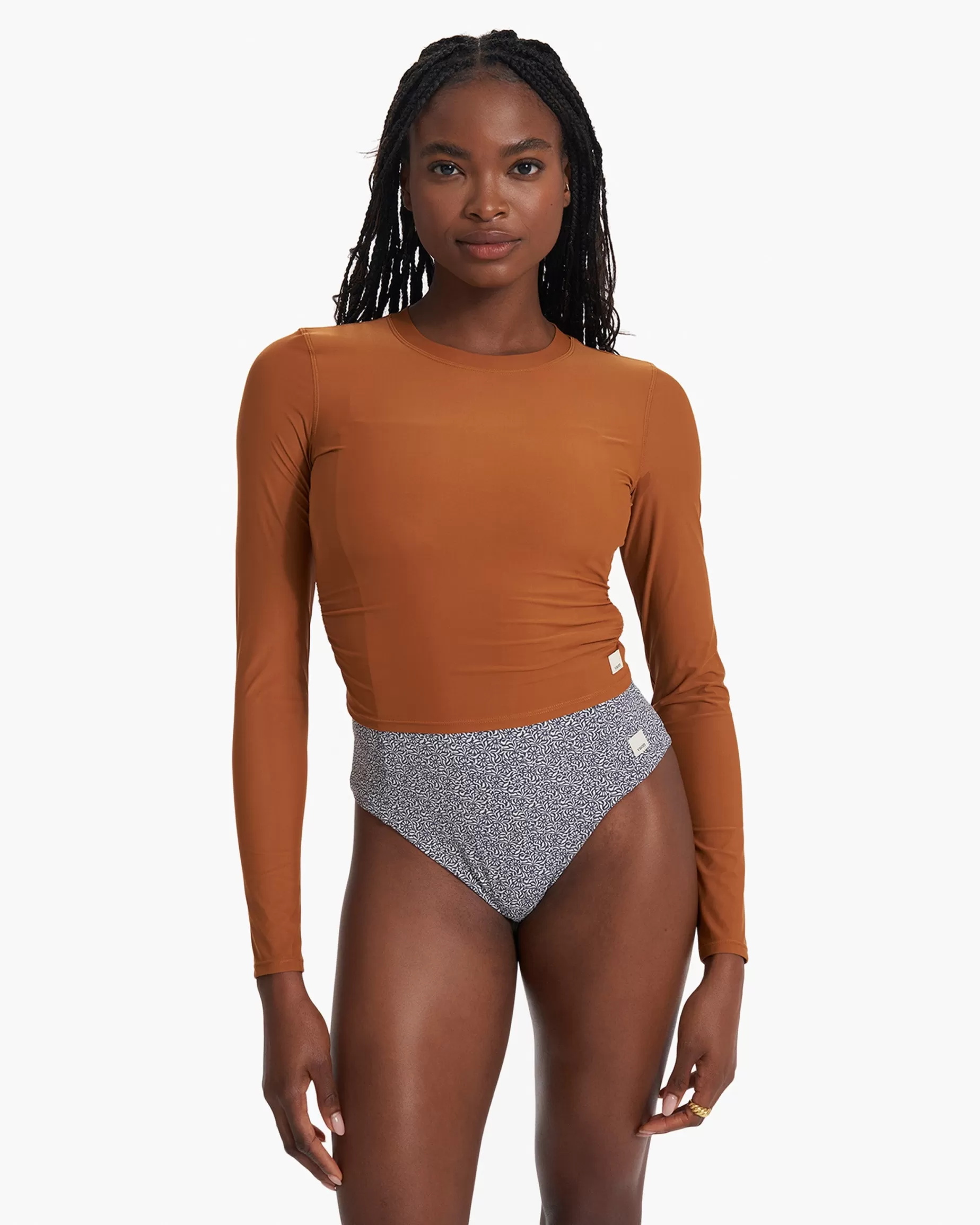 Vuori Long Sleeve Dune Crew Turmeric New