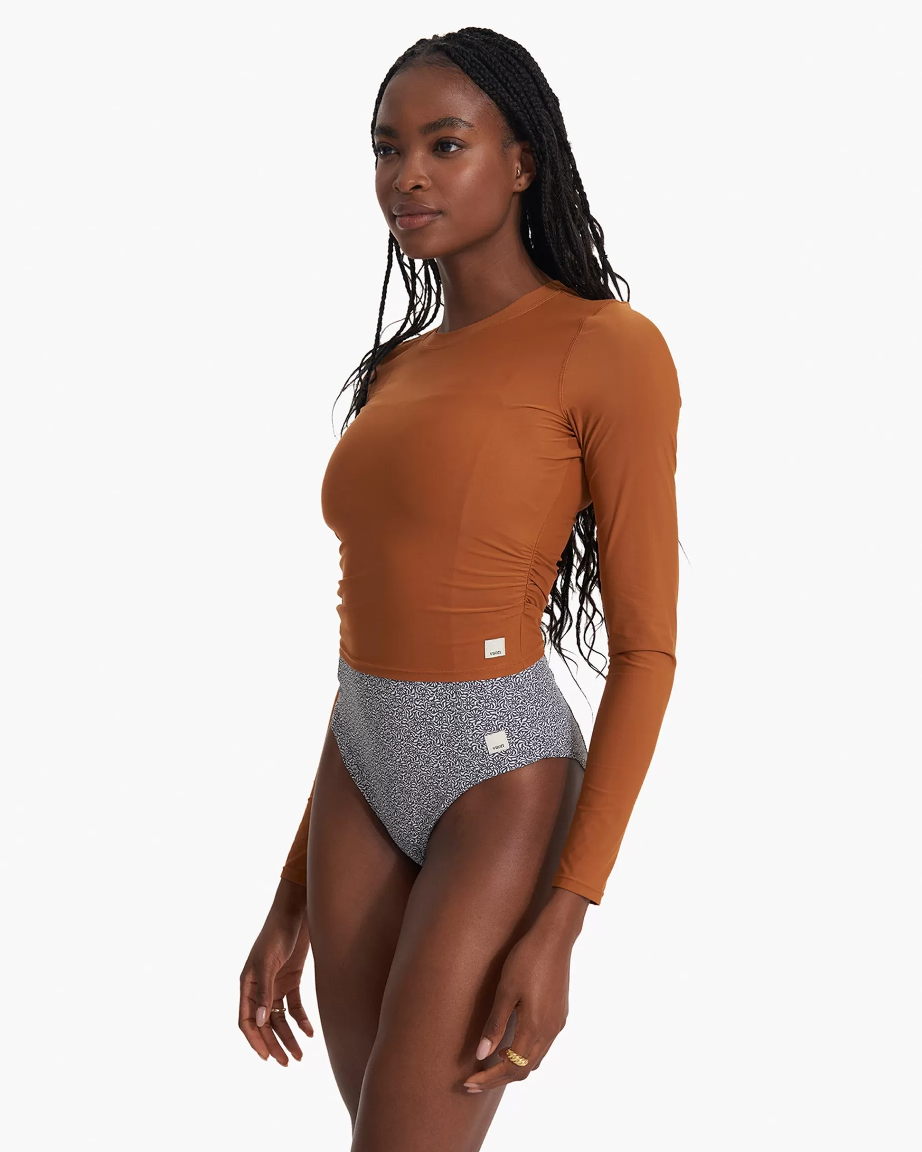 Vuori Long Sleeve Dune Crew Turmeric New
