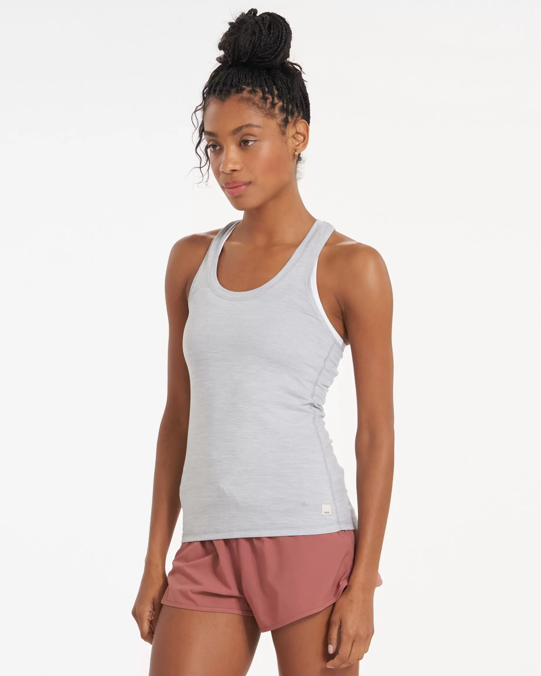 Vuori Lux Performance Tank PlatinumHeather Clearance