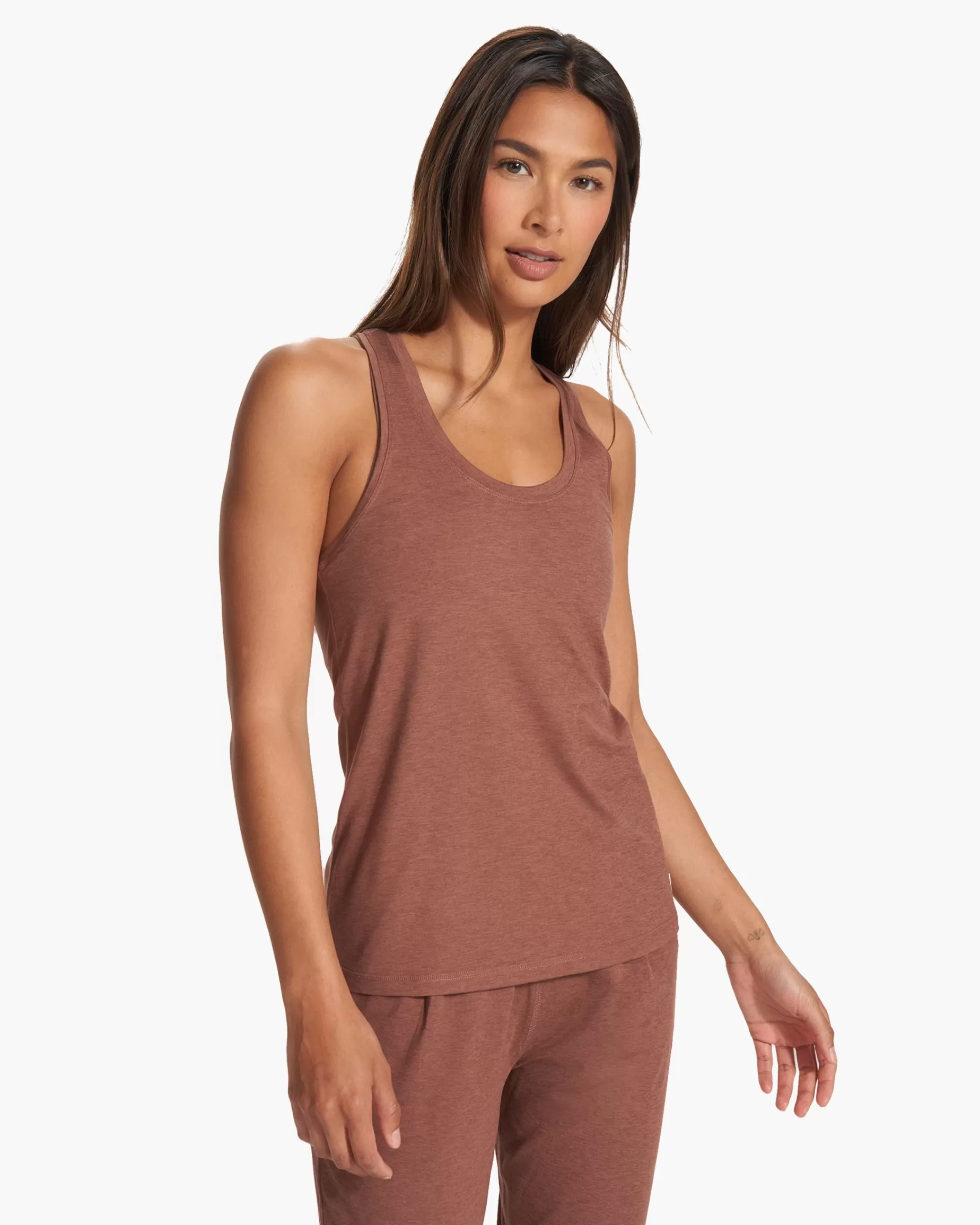 Vuori Lux Performance Tank HazelnutHeather Shop