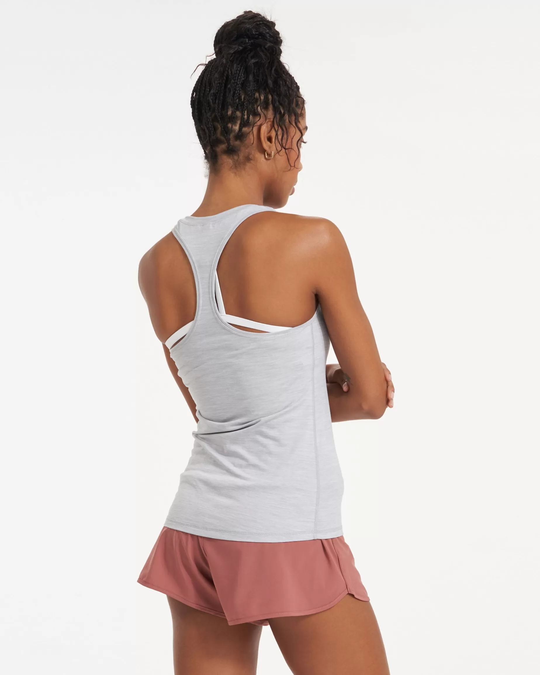 Vuori Lux Performance Tank PlatinumHeather Clearance