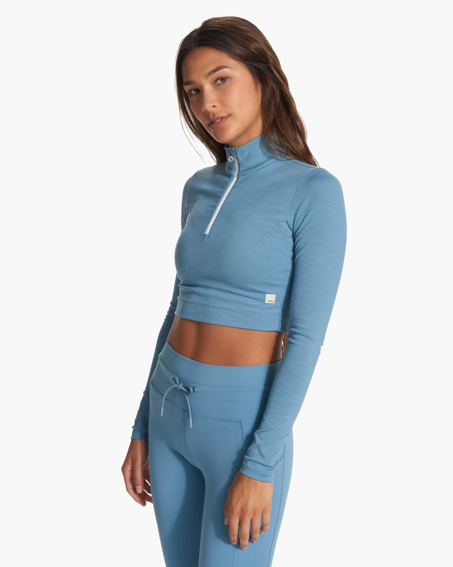 Vuori Lux Rib Half Zip Stillwater New