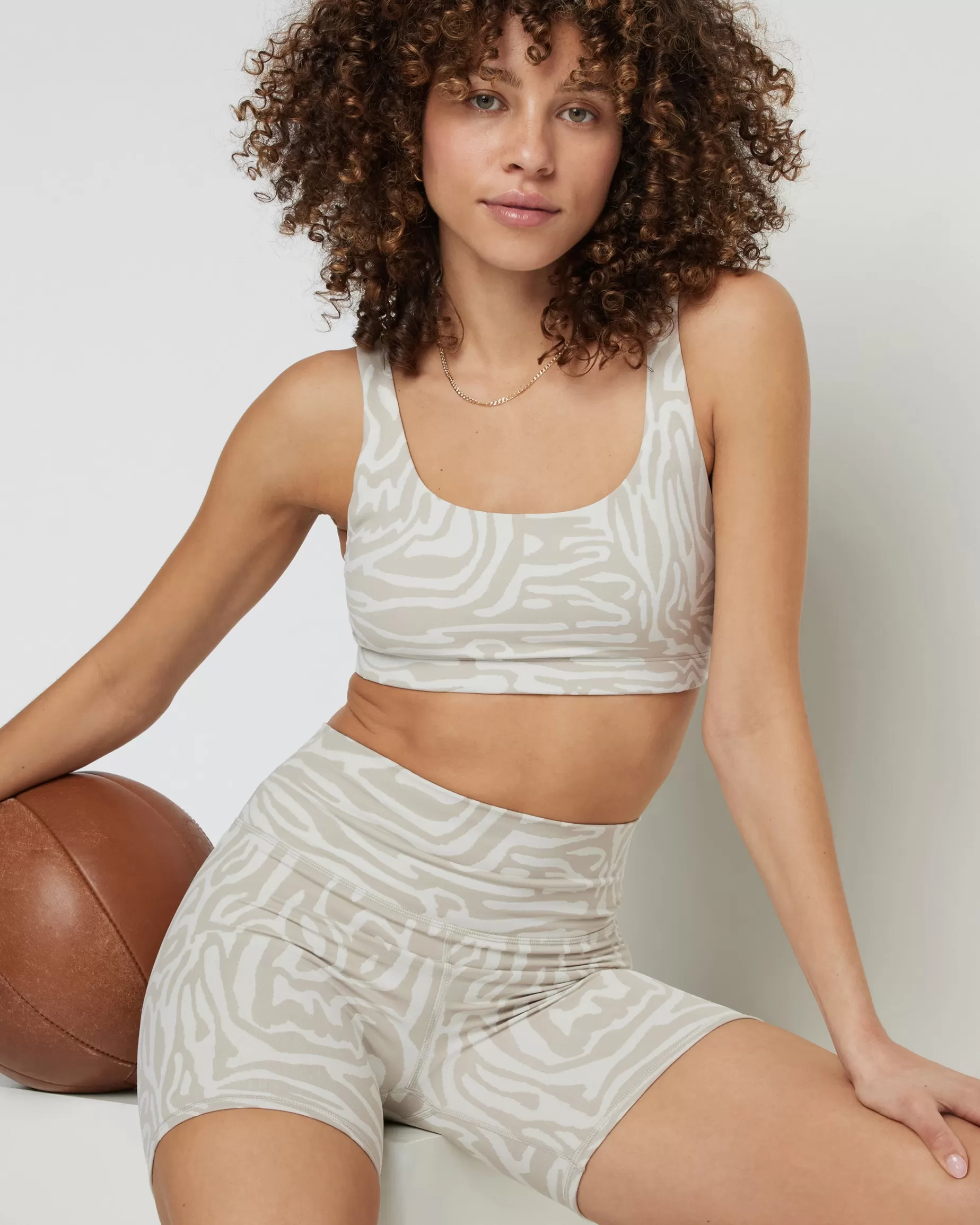 Vuori Maze Jacquard Bra EcruMaze Discount