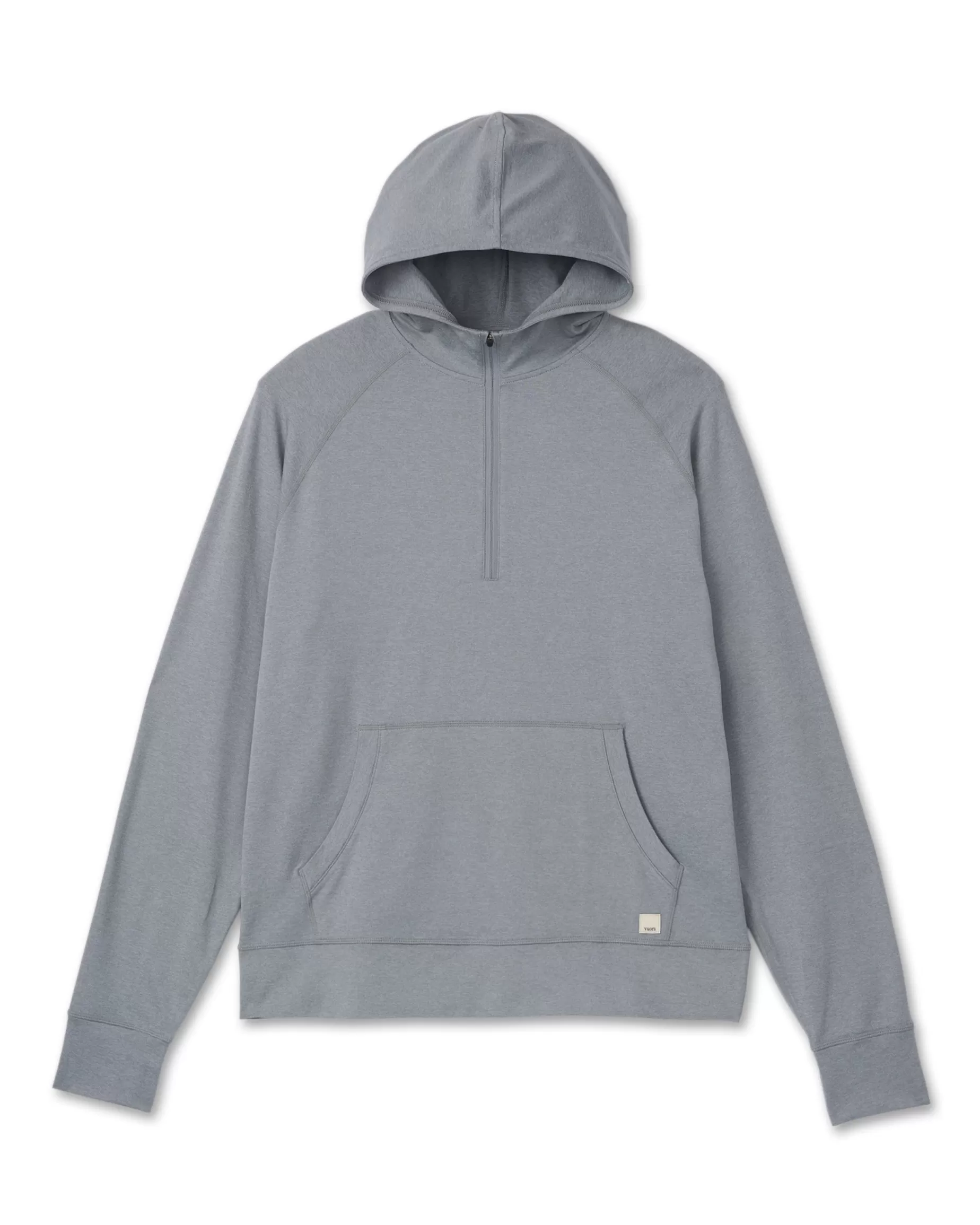 Vuori Ponto Performance Half Zip Hoodie SteelHeather Best