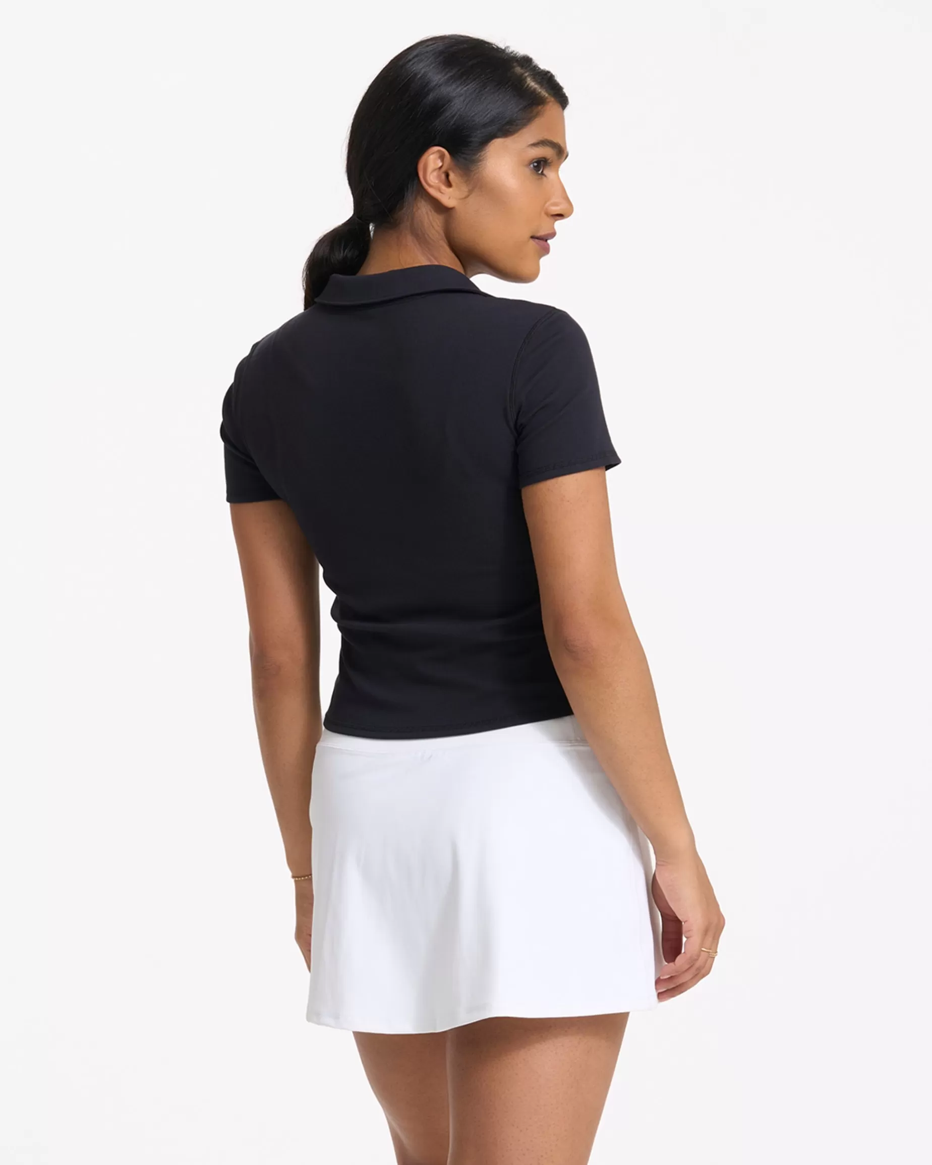 Vuori Pose Fitted Polo Black Discount