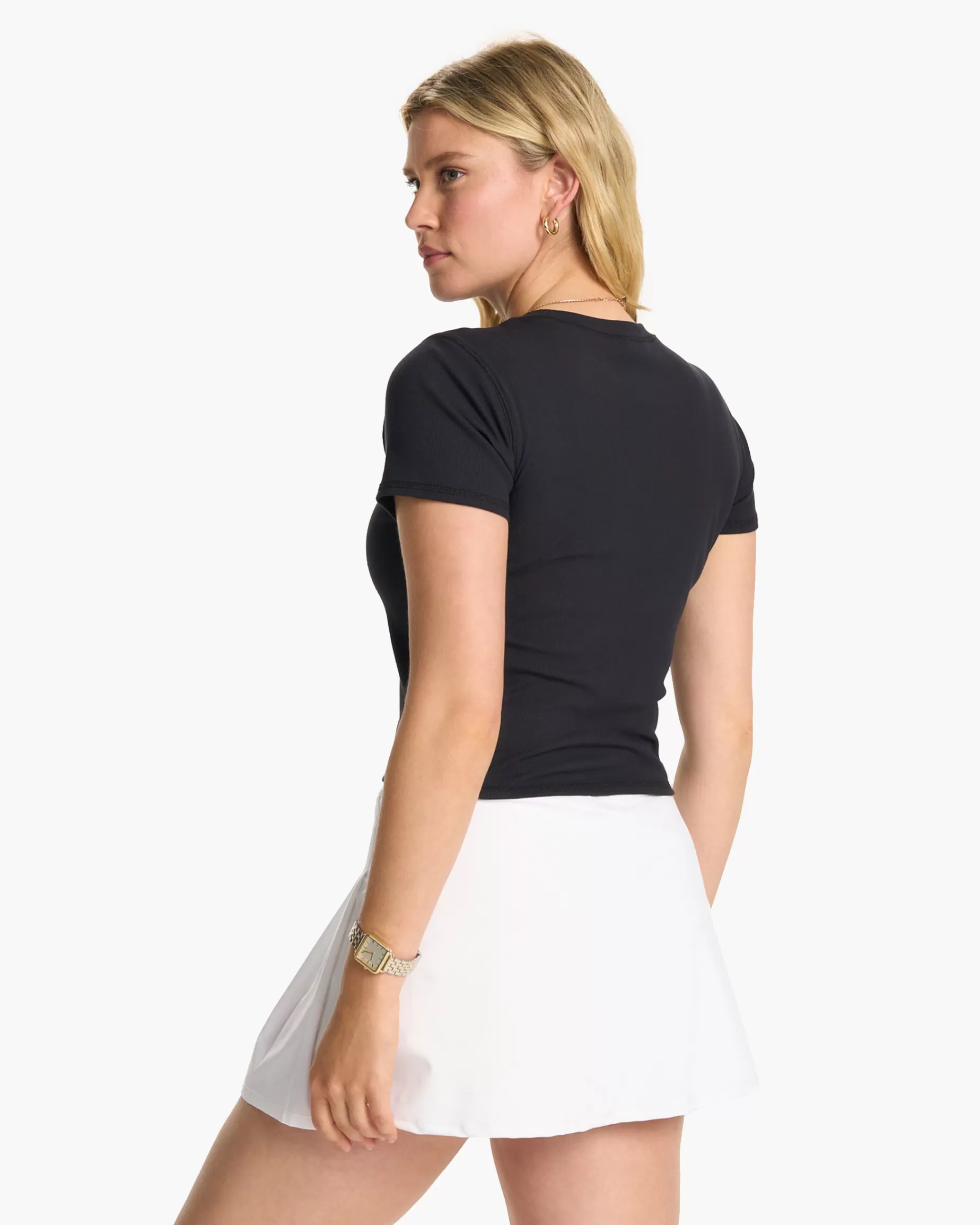 Vuori Pose Fitted Tee Black Discount
