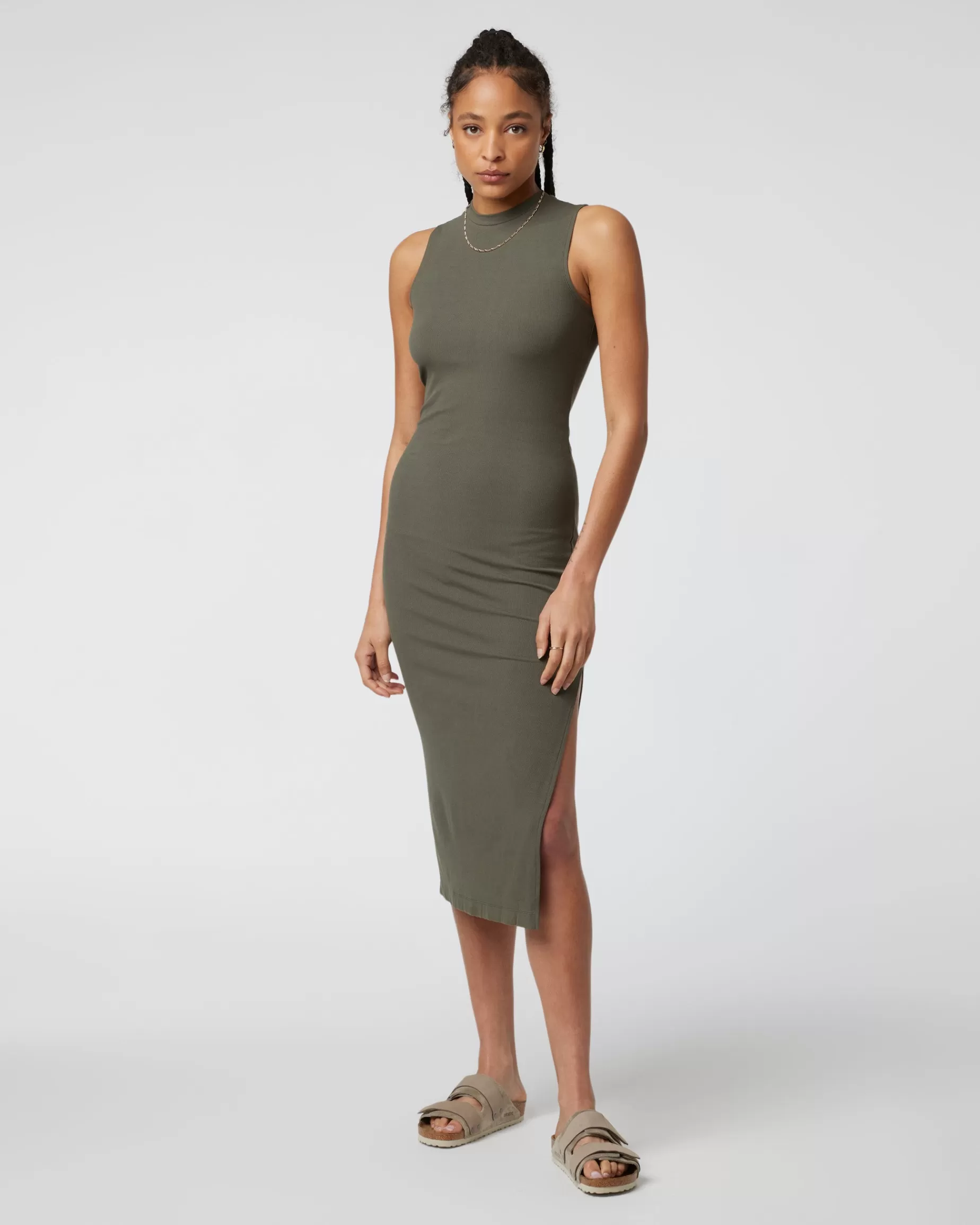 Vuori Pose Sands Dress Oregano New