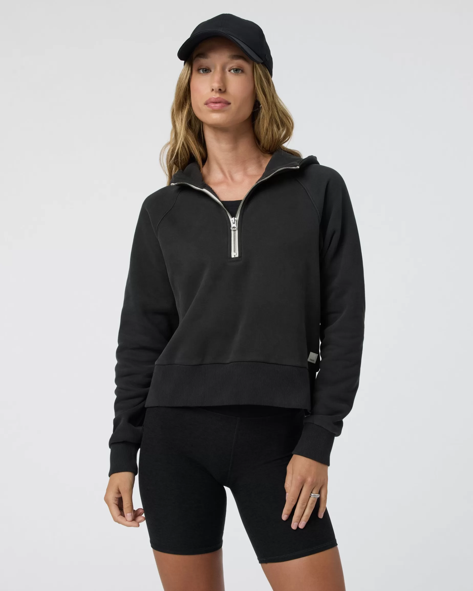 Vuori Restore Half Zip Hoodie WashedBlack Hot