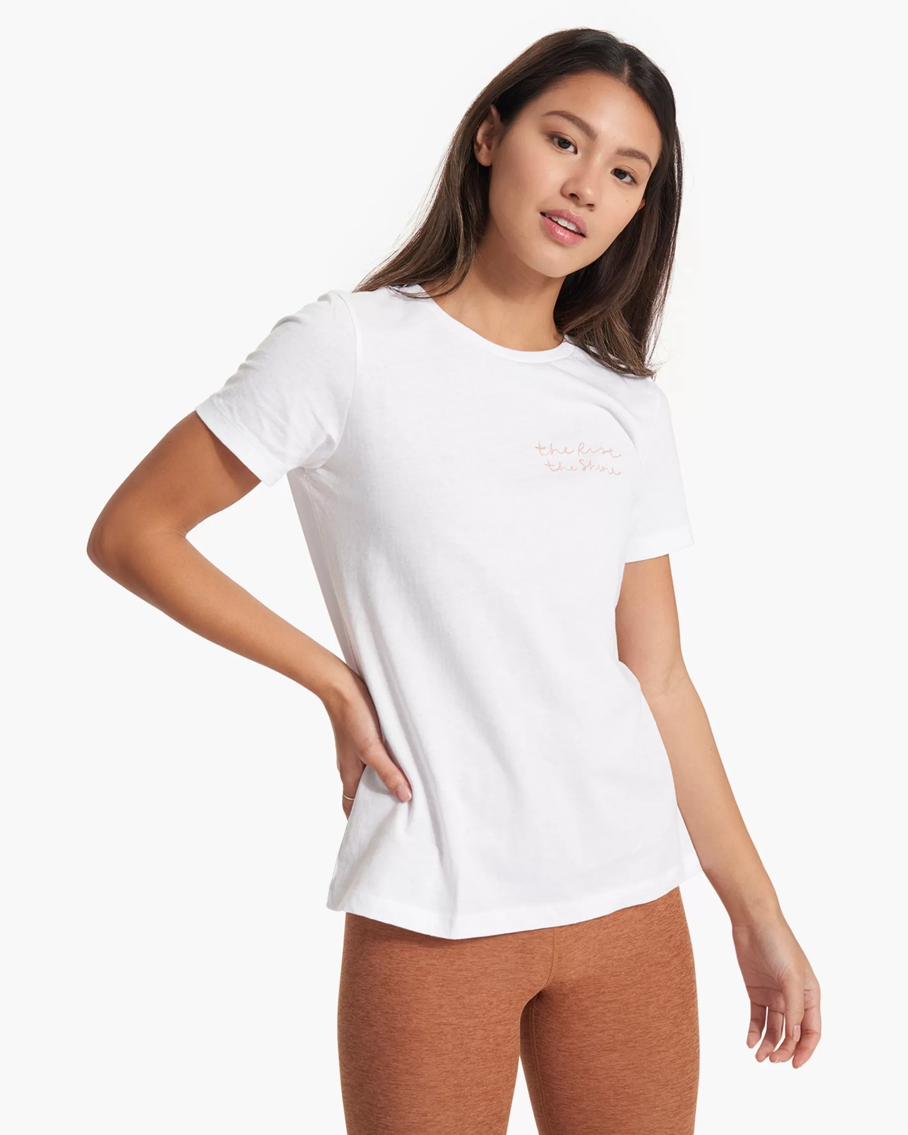 Vuori Script Tee White Cheap