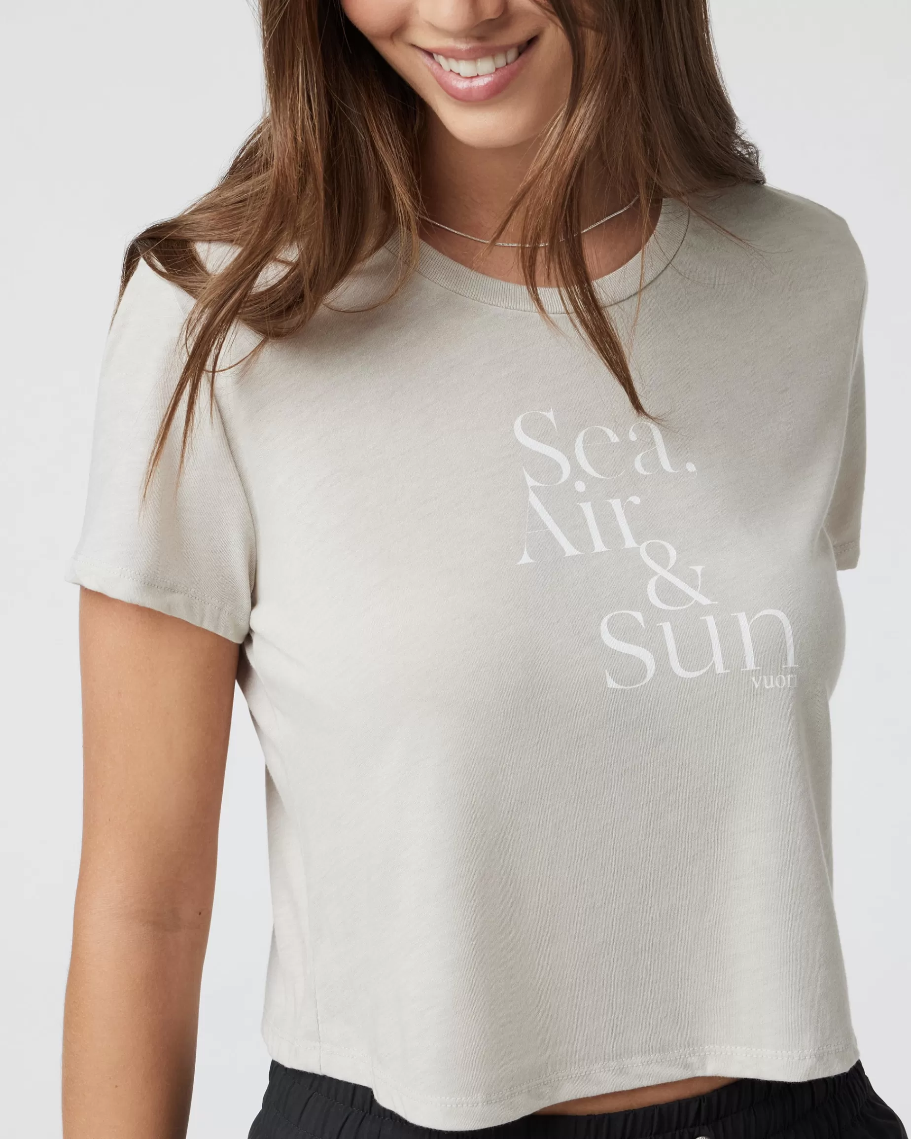 Vuori Sea Air and Sun Tee DustHeather Outlet