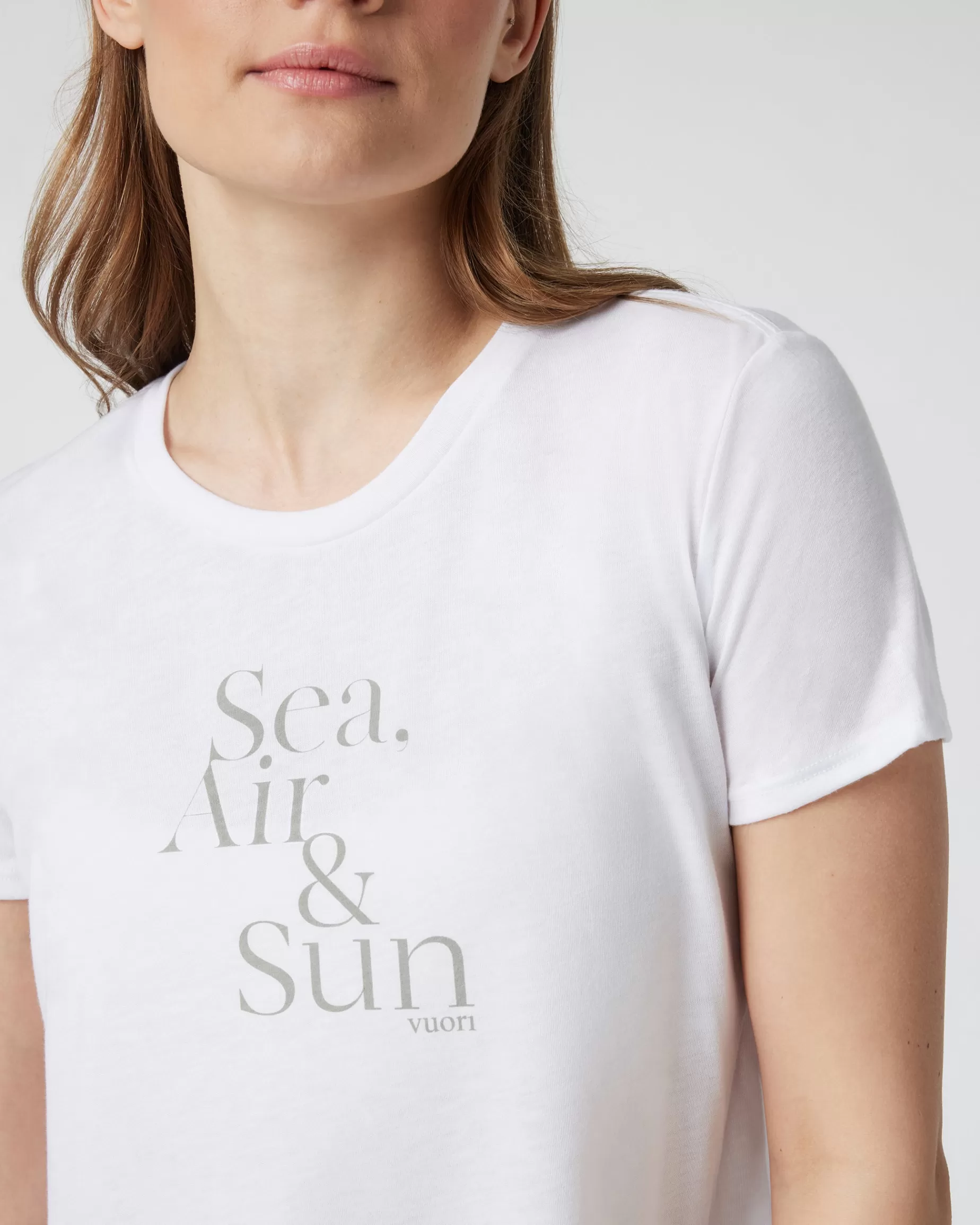 Vuori Sea Air and Sun Tee White Clearance