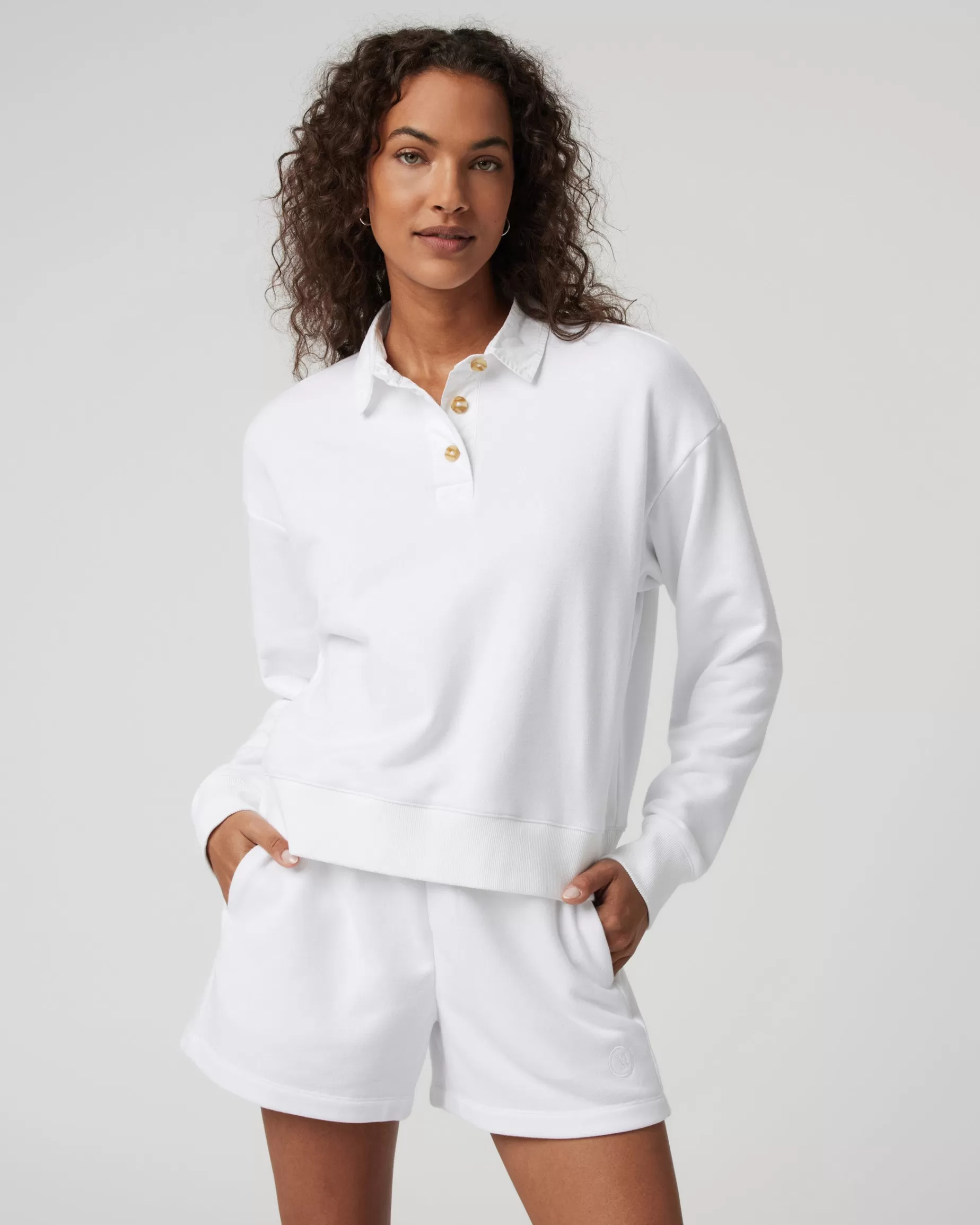Vuori Sedona Rugby Polo White Flash Sale