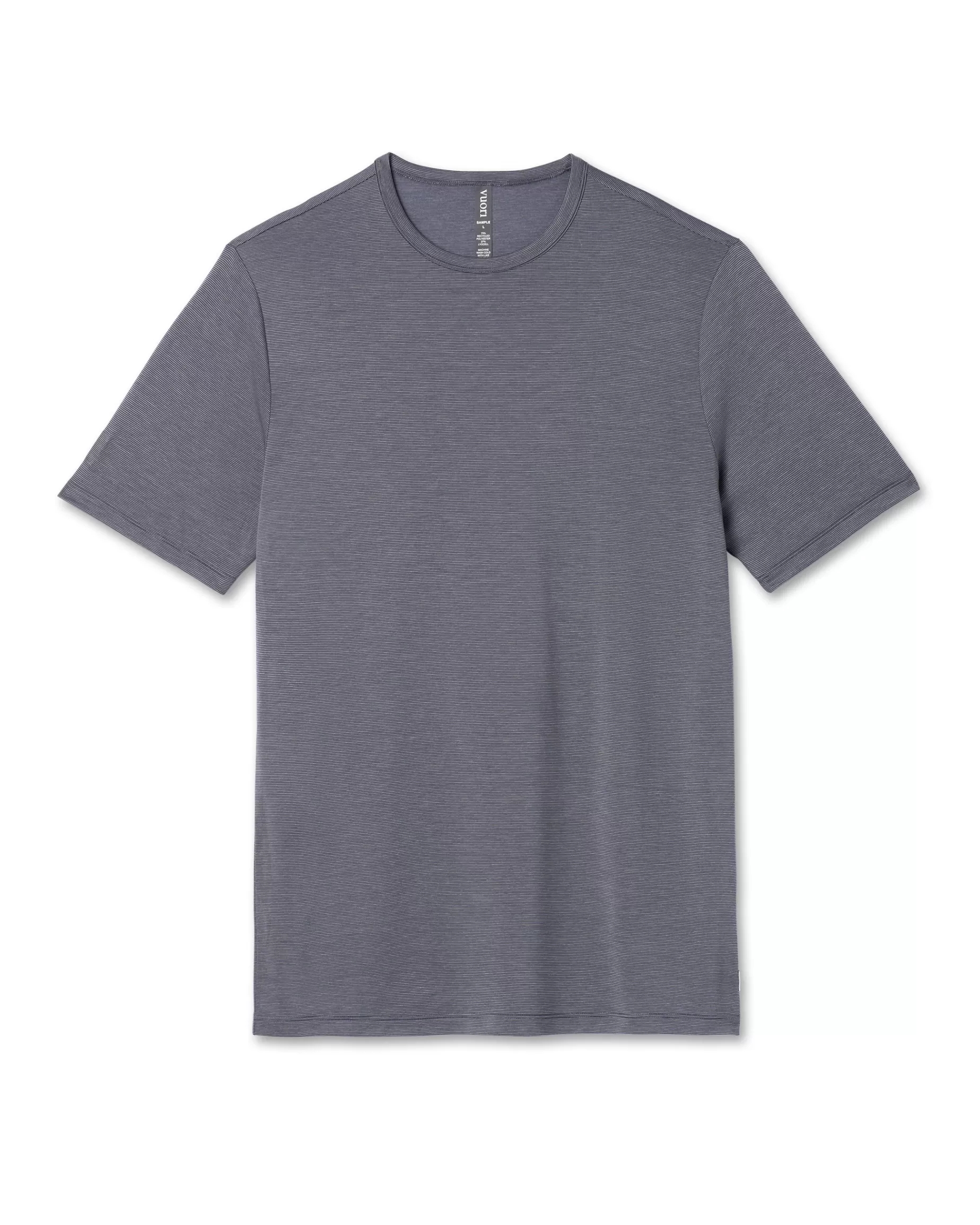 Vuori Short Sleeve Marina Stripe Tee DarkPewter New