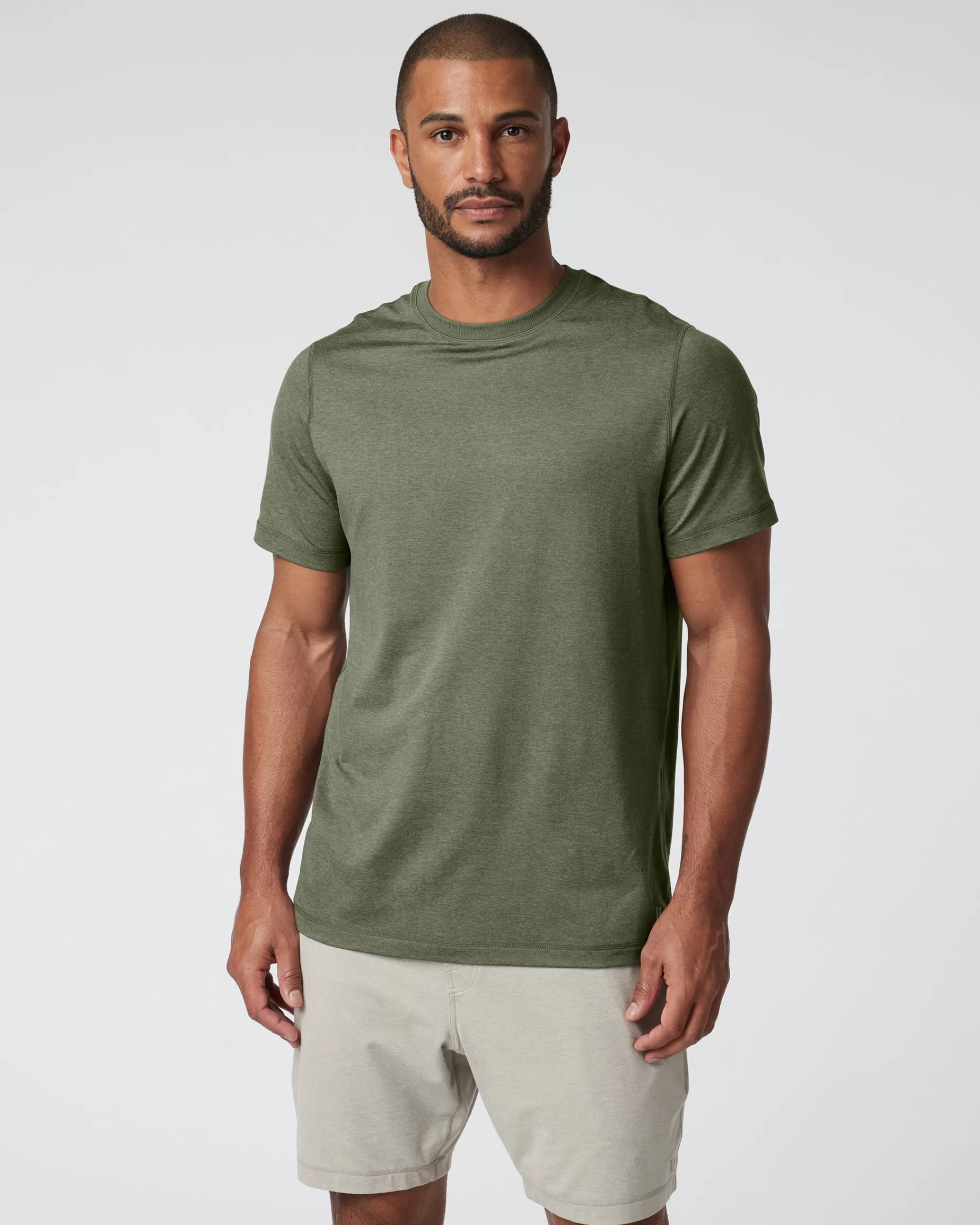 Vuori Short Sleeve Ponto Performance Tee DarkMetalHeather Sale