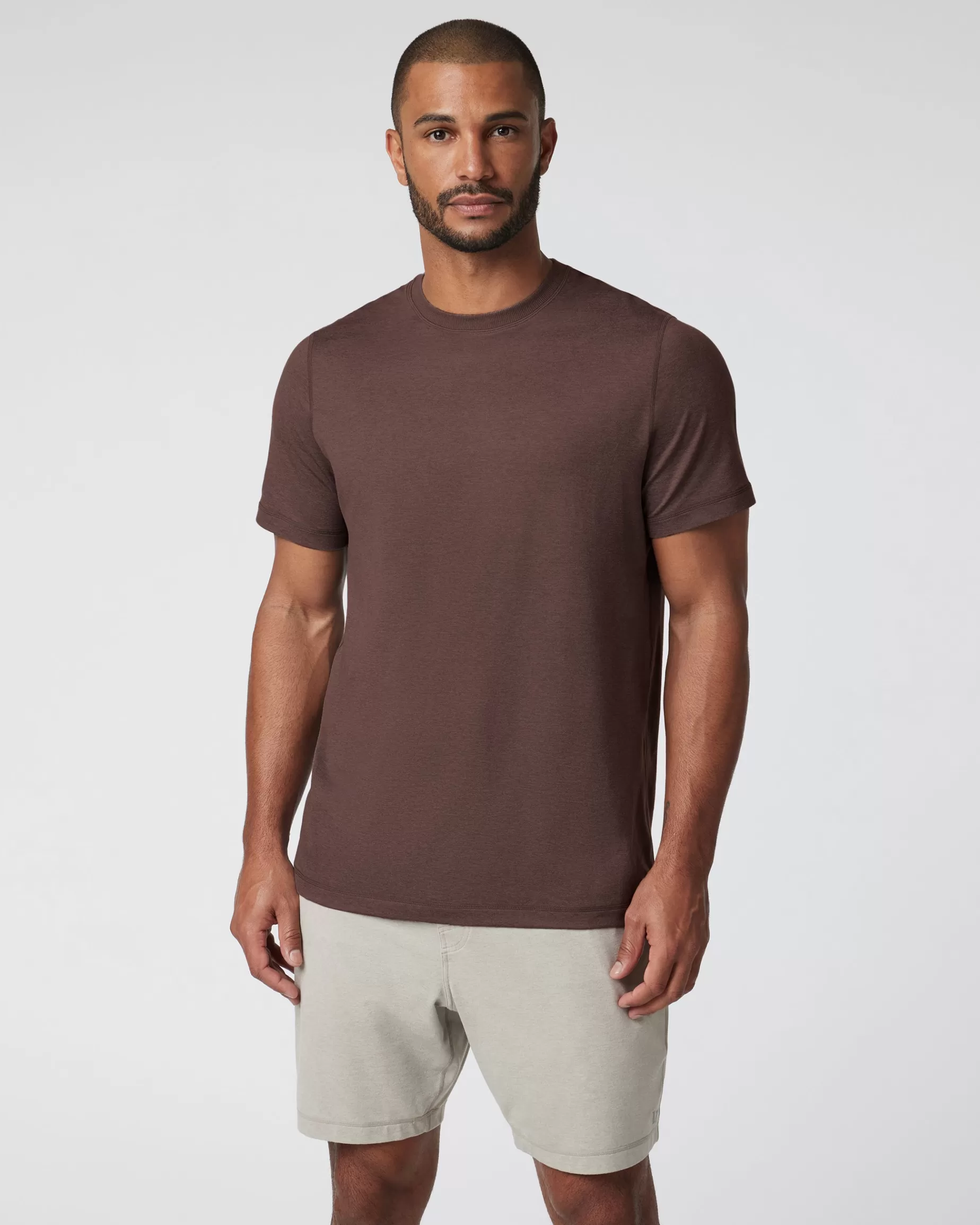 Vuori Short Sleeve Ponto Performance Tee JavaHeather Best