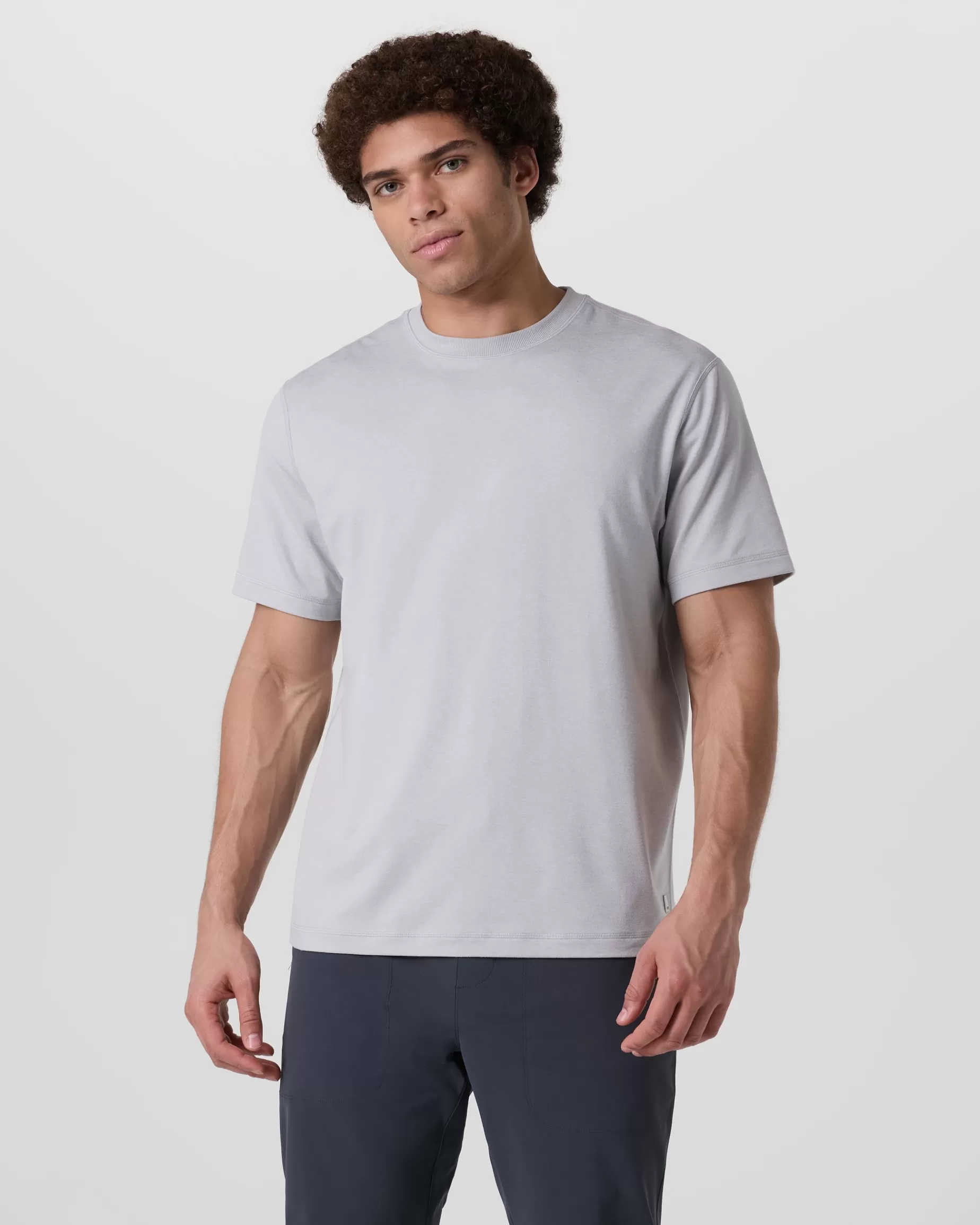 Vuori Short Sleeve Ponto Tee - Relaxed Fit FrostGreyHeather Shop