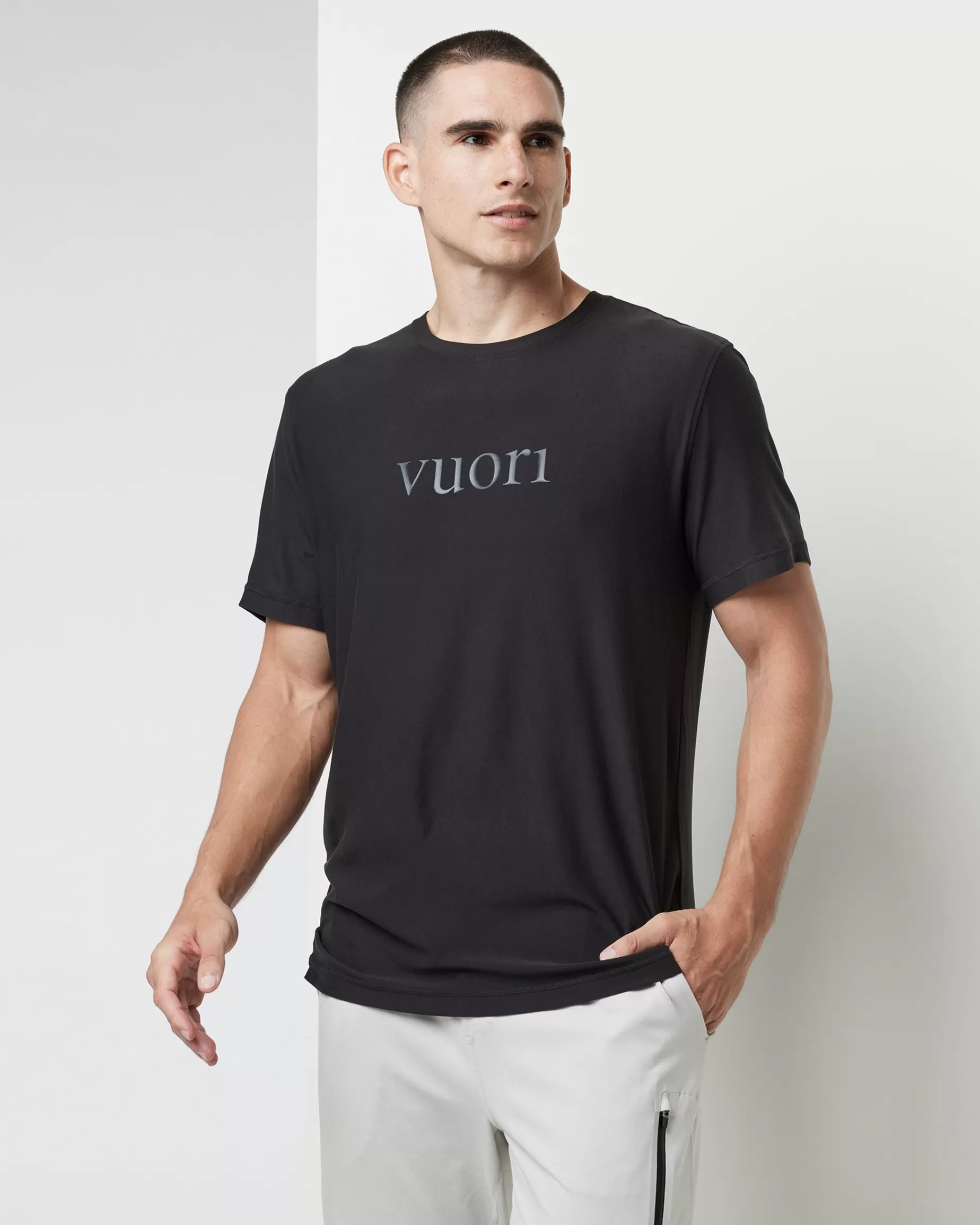 Vuori Short Sleeve Strato Graphic Tee Black Flash Sale