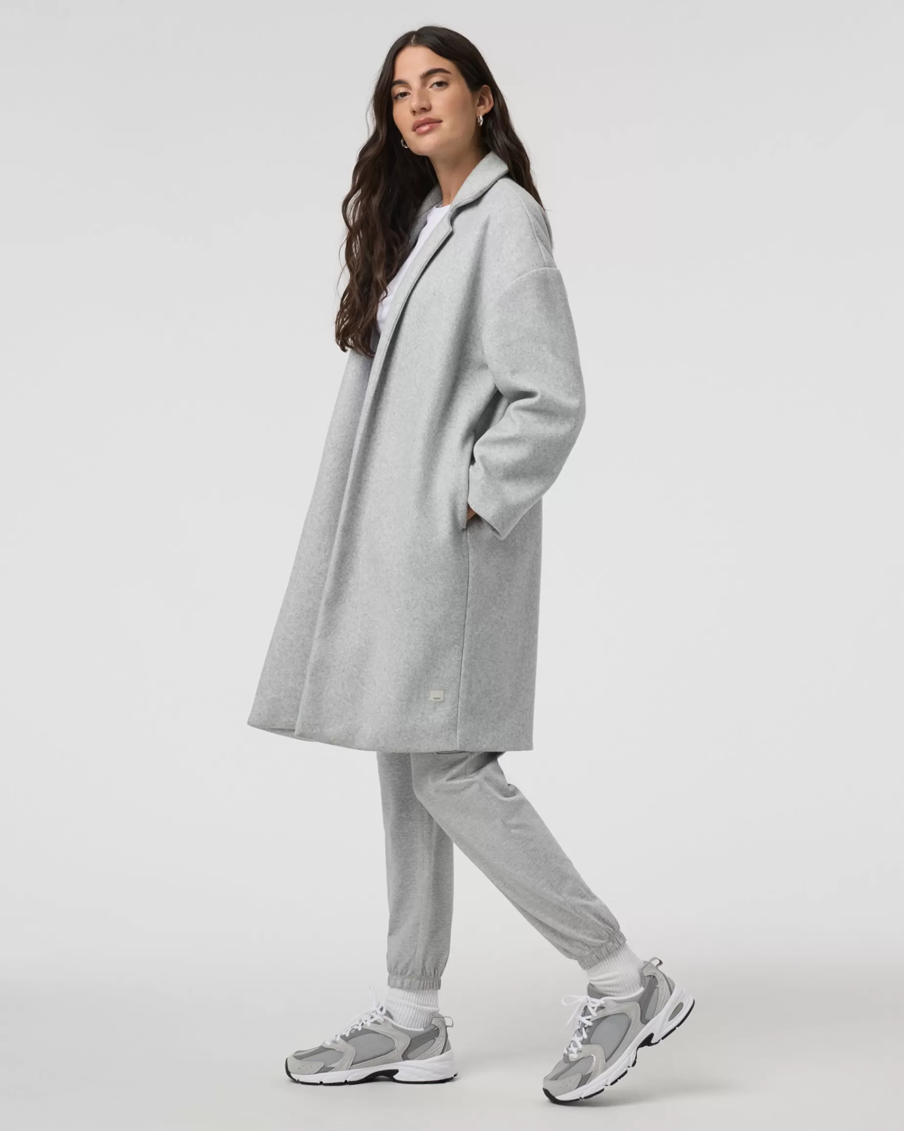 Vuori Soho Melton Trench LightHeatherGrey Online