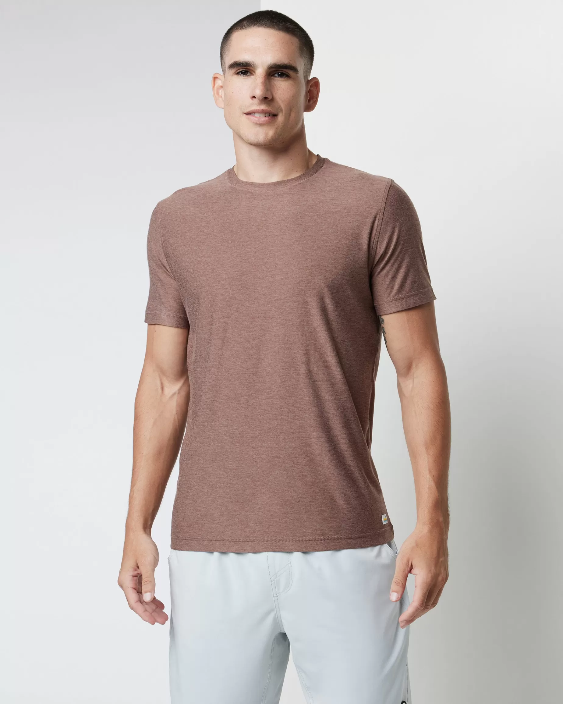 Vuori Strato Tech Tee CloveHeather Discount