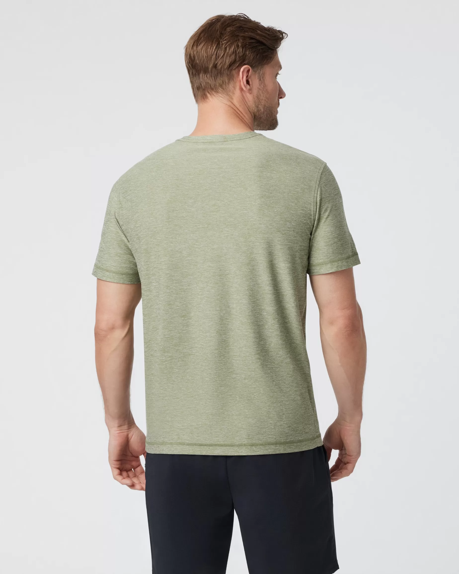 Vuori Strato Tech Tee AgaveGreenHeather Flash Sale