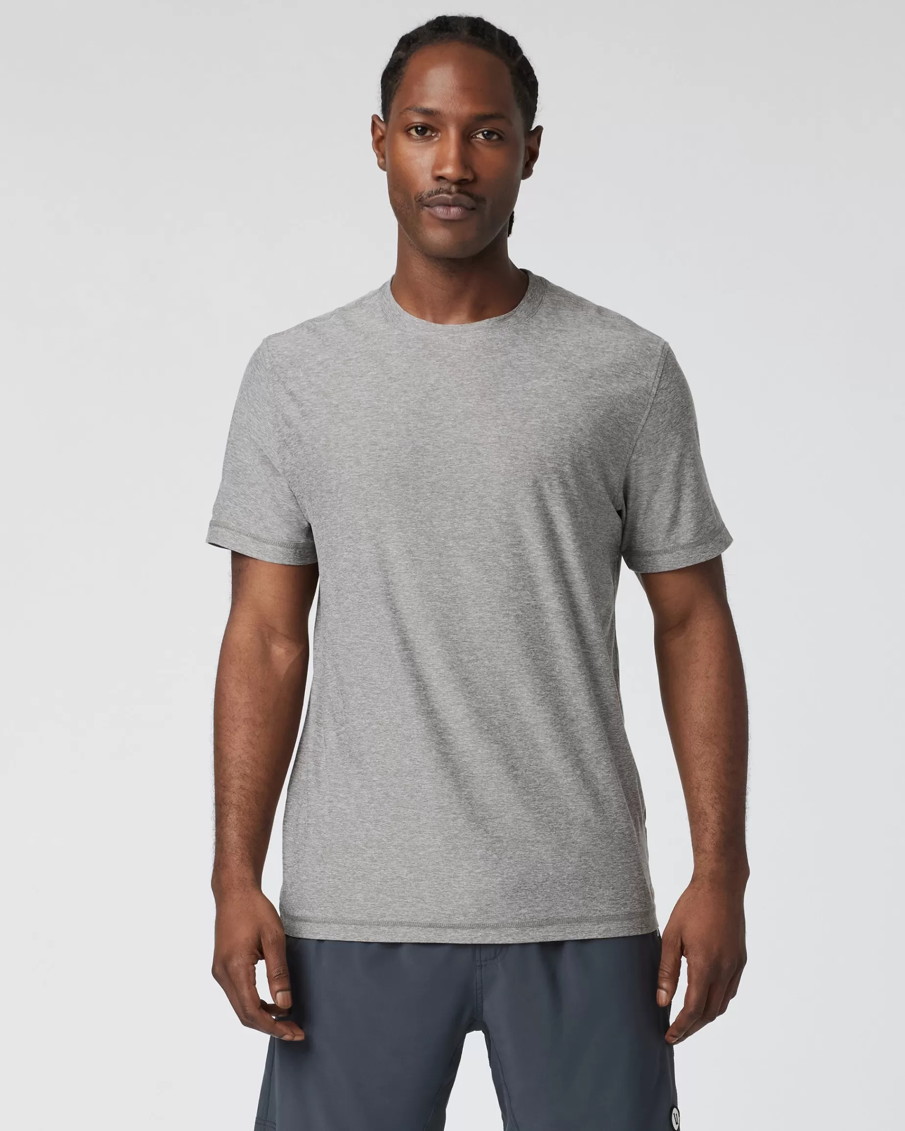 Vuori Strato Tech Tee HeatherGrey Hot
