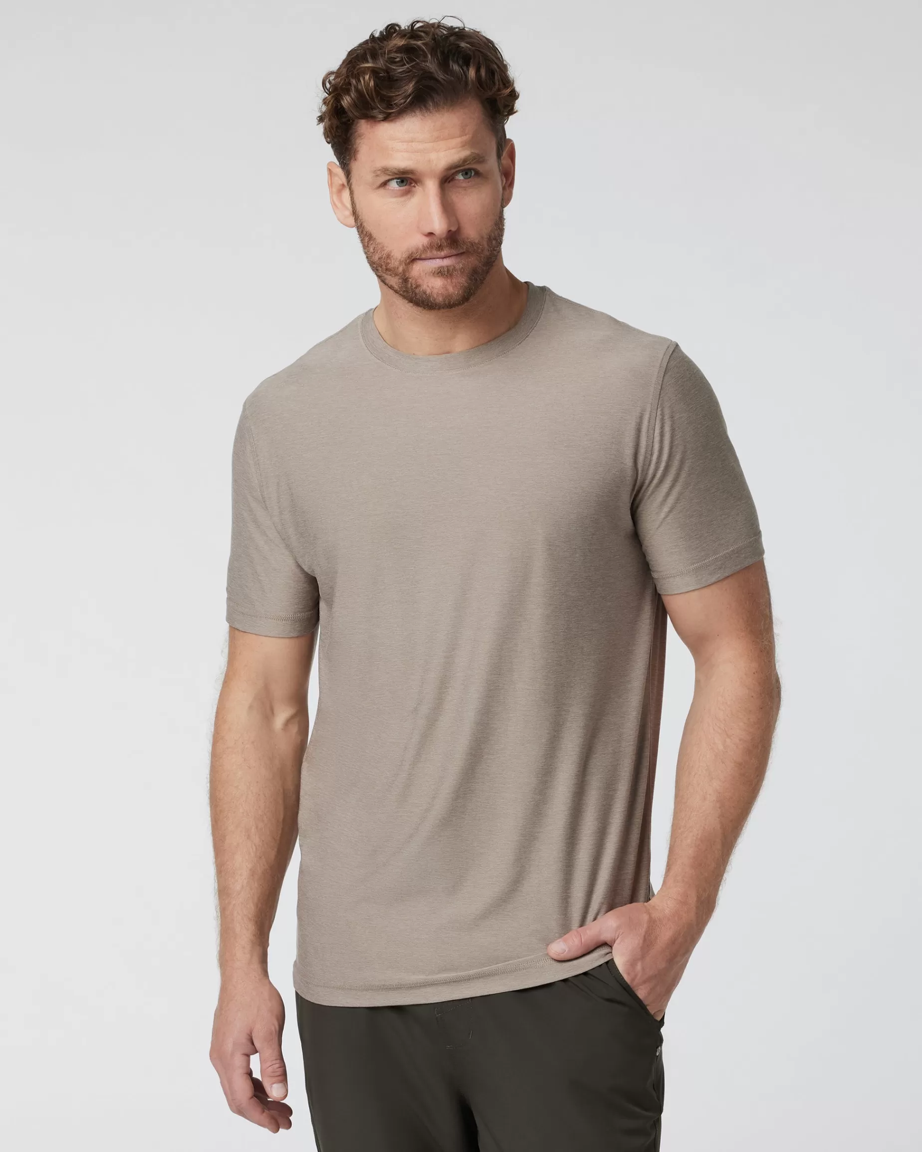 Vuori Strato Tech Tee MochaHeather Store